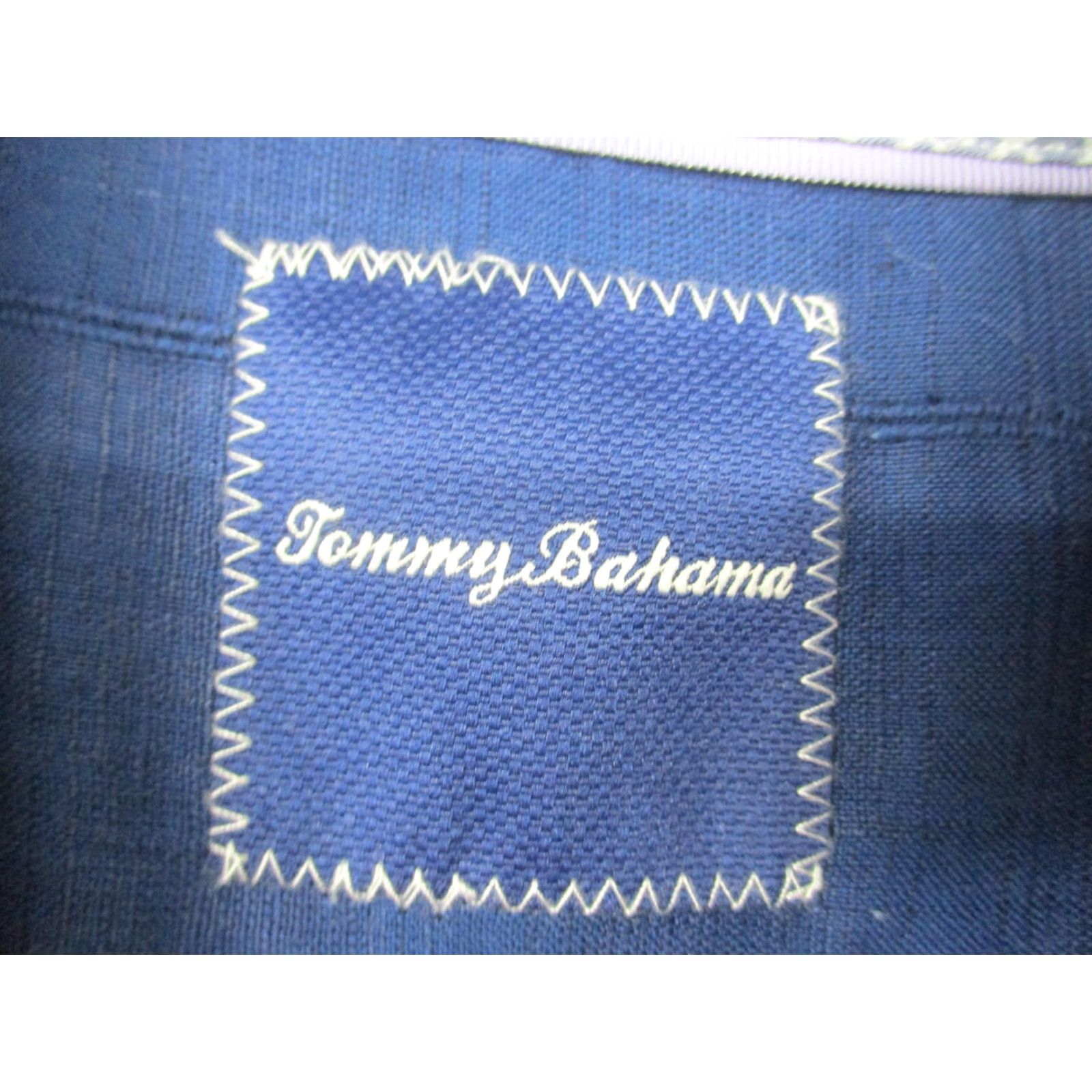 Tommy Bahama Tommy Bahama Shirt Mens XL Blue Linen Cotton Long Sleeve Button-Up Casual Pocket Shirt Size US XL / EU 56 / 4 - 4 Thumbnail