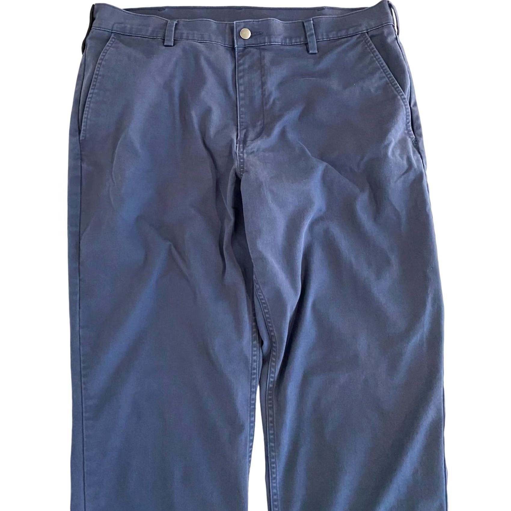 Duluth Trading Company Duluth 40-Grit Men’s Pants Chino Stretch Blue 38x33 Workwear Regular Fit Crew Key Loop Mens Size US 38 / EU 54 - 3 Thumbnail