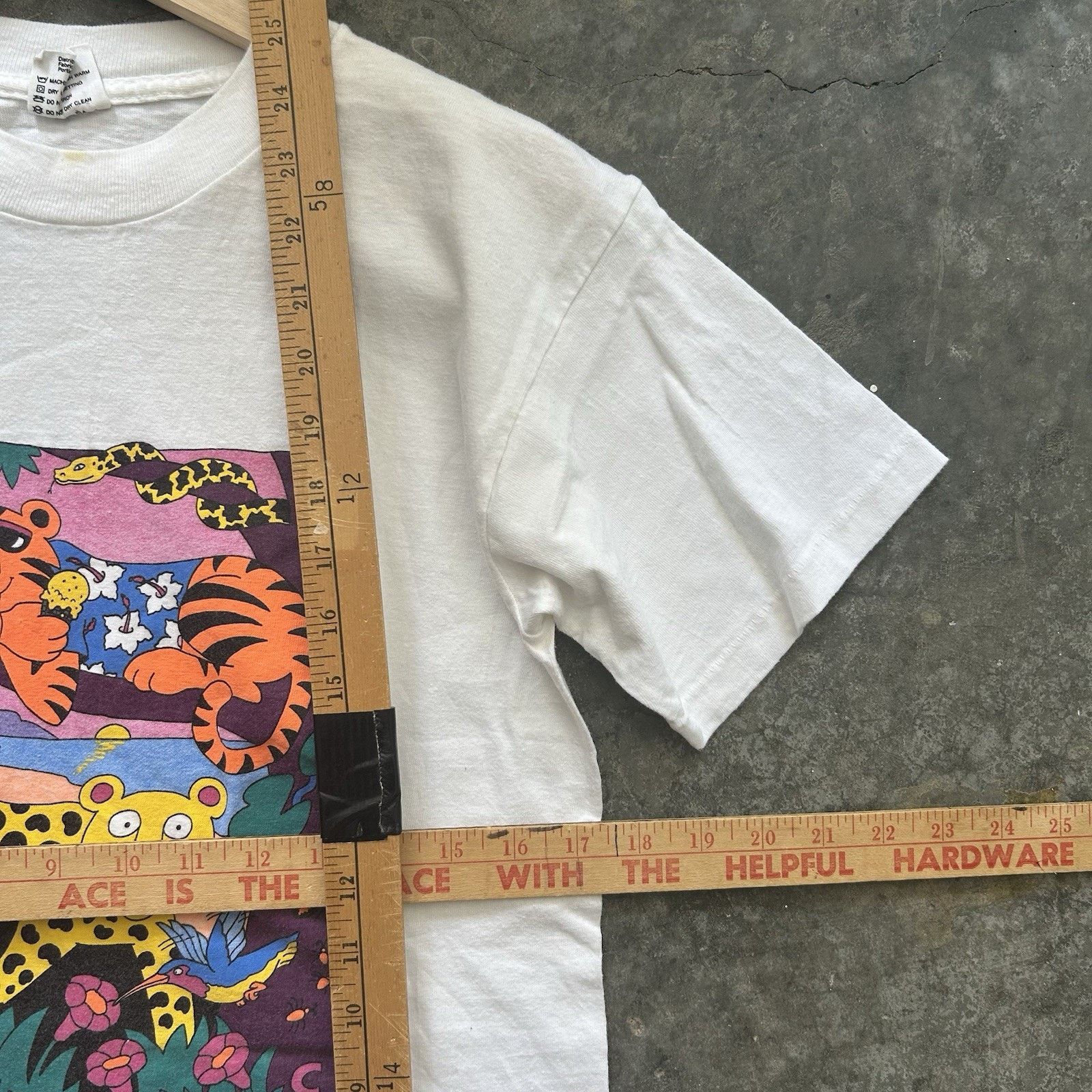 Vintage Vintage Fabric Art Tiger Tee Men Medium Single Stitch Nature Size US M / EU 48-50 / 2 - 6 Thumbnail