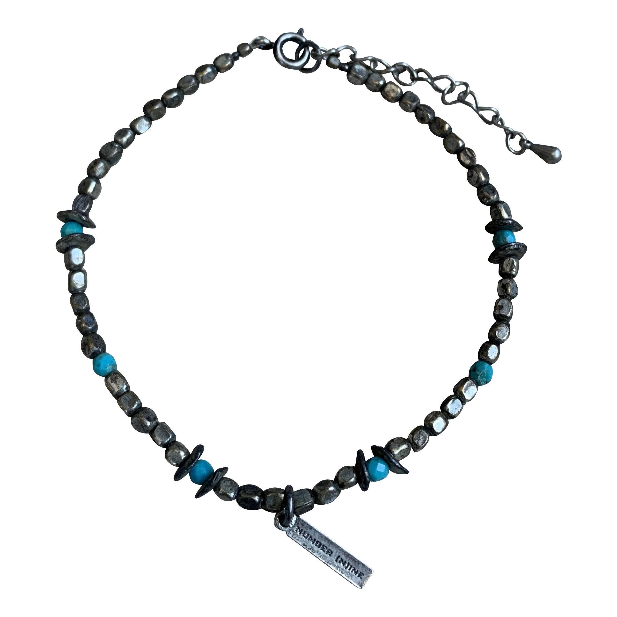 Number (N)ine Number (N)ine Beaded Turquoise Logo Bracelet Size ONE SIZE - 1 Thumbnail