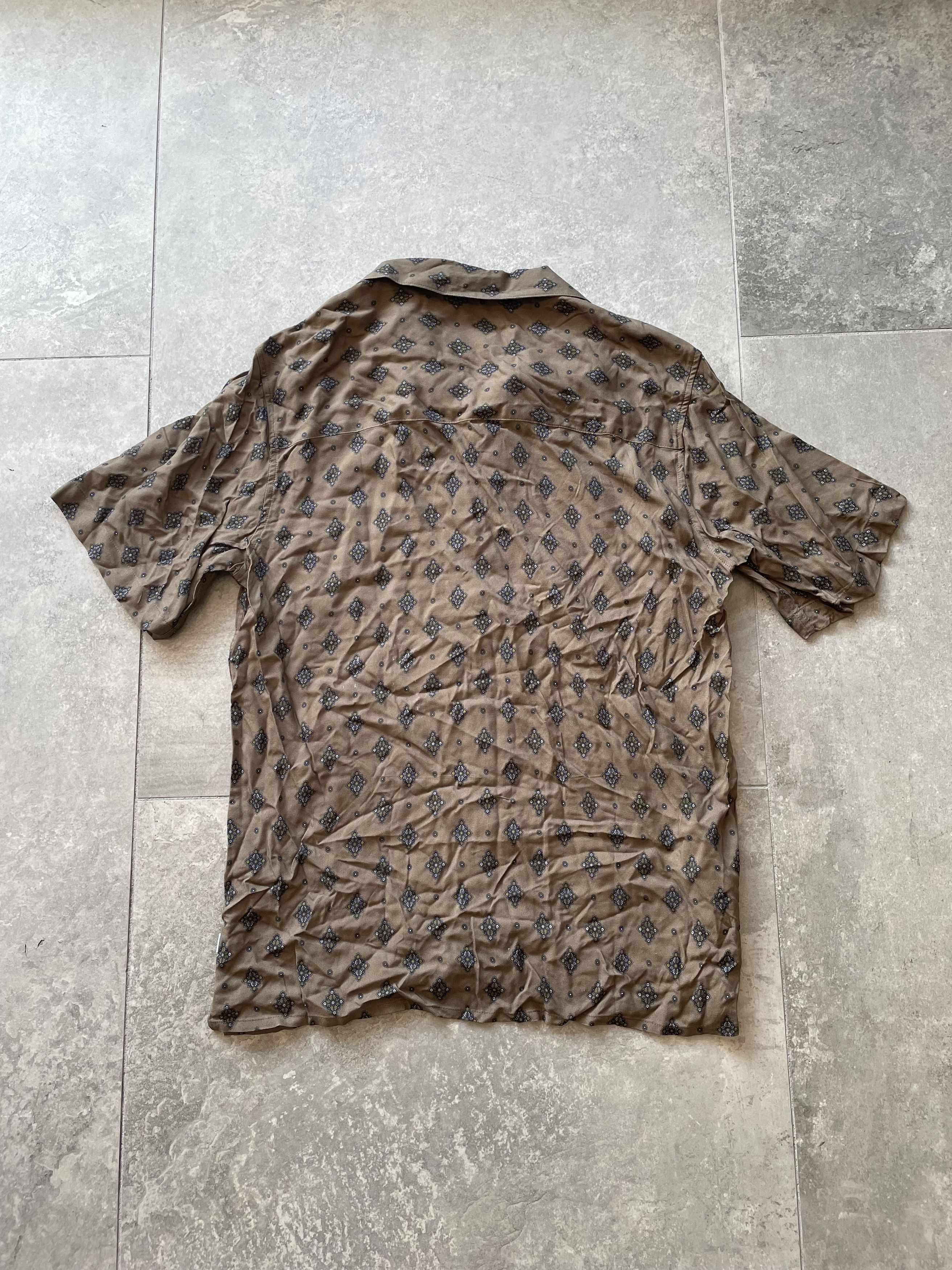 Wax London Wax London - Short Sleeve Shirt Tan Size US S / EU 44-46 / 1 - 2 Thumbnail