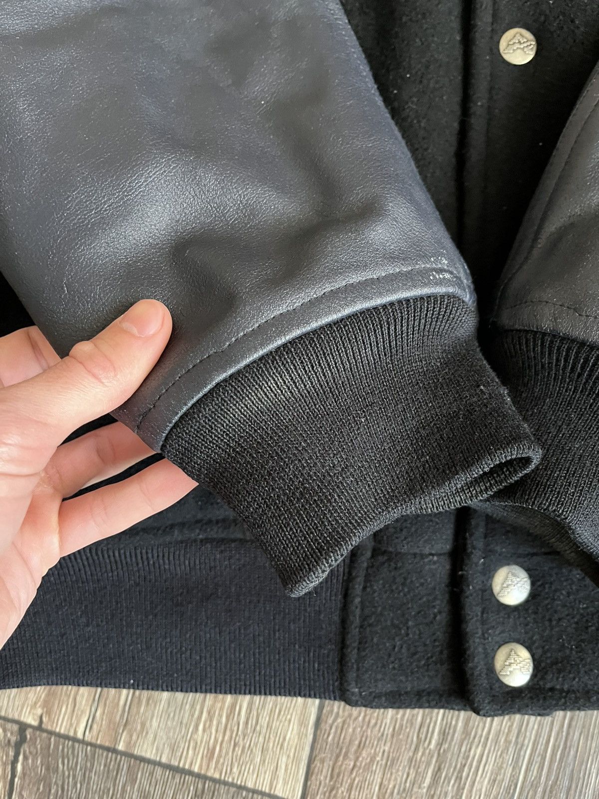 Avirex × Leather Avirex Wool/Leather Varsity Reversible Bomber Jacket Size US XL / EU 56 / 4 - 9 Thumbnail