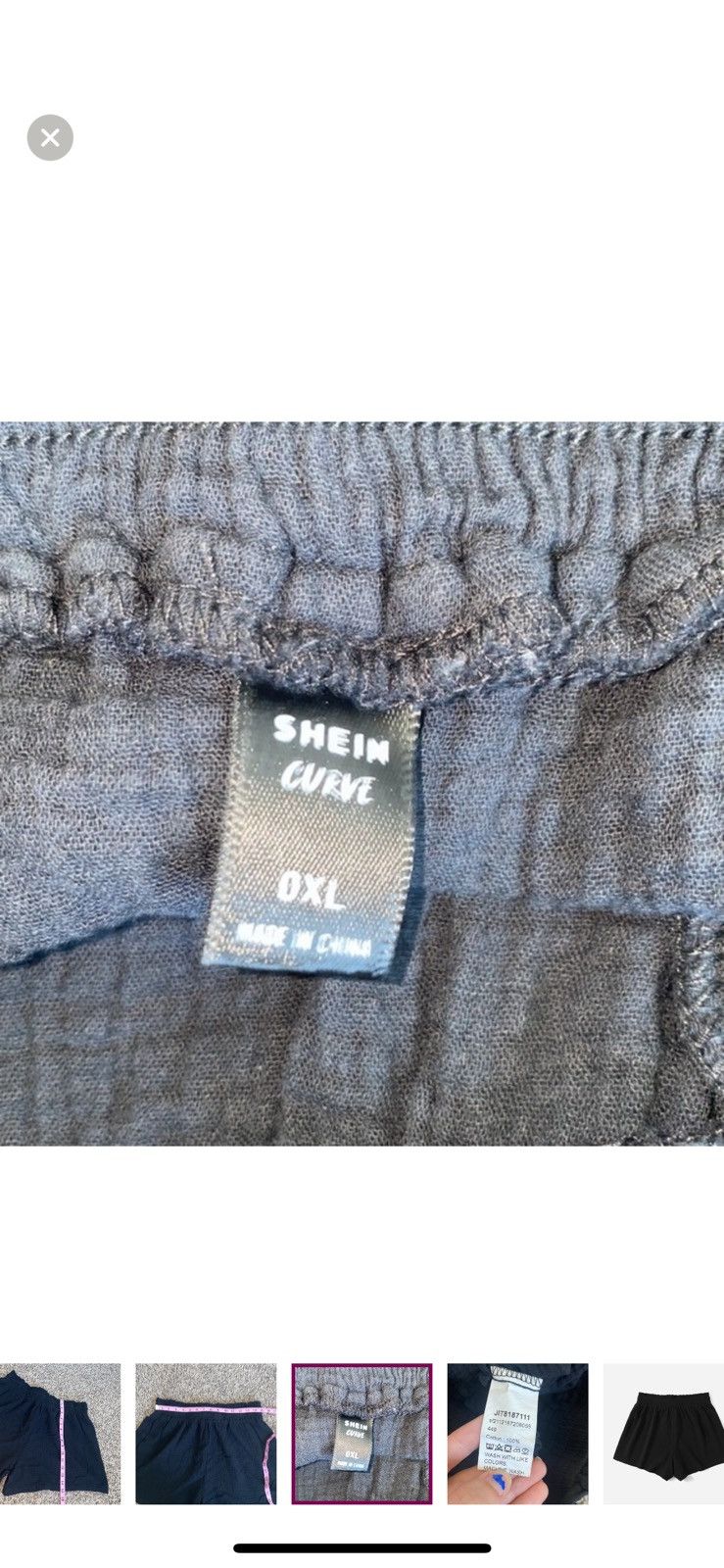 Shein Shein 0XL Solid drawstring waist shorts Size 36" / US 14 / IT 50 - 6 Thumbnail