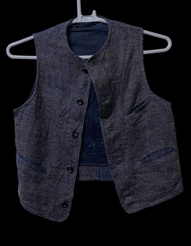 45rpm 45 RPM Indigo Blue Japan Vest jacket workwear Size US S / EU 44-46 / 1 - 1 Thumbnail
