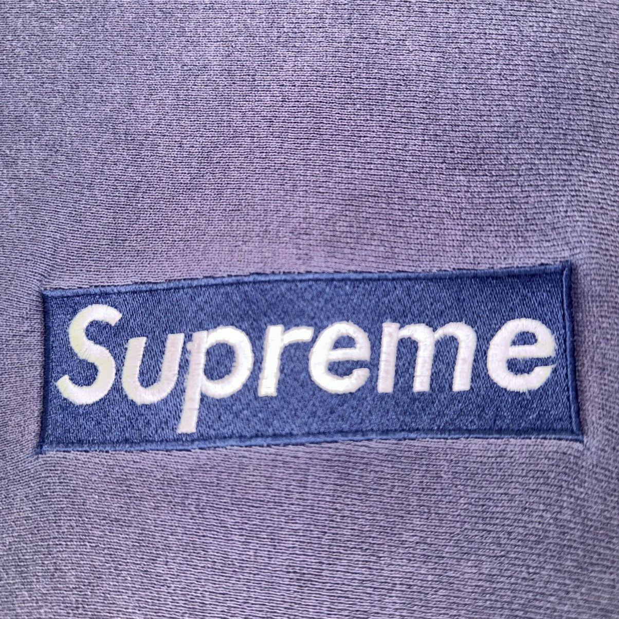 Supreme 1995 Supreme 1st Anniversary Box Logo Crewneck Navy Size US L / EU 52-54 / 3 - 8 Thumbnail