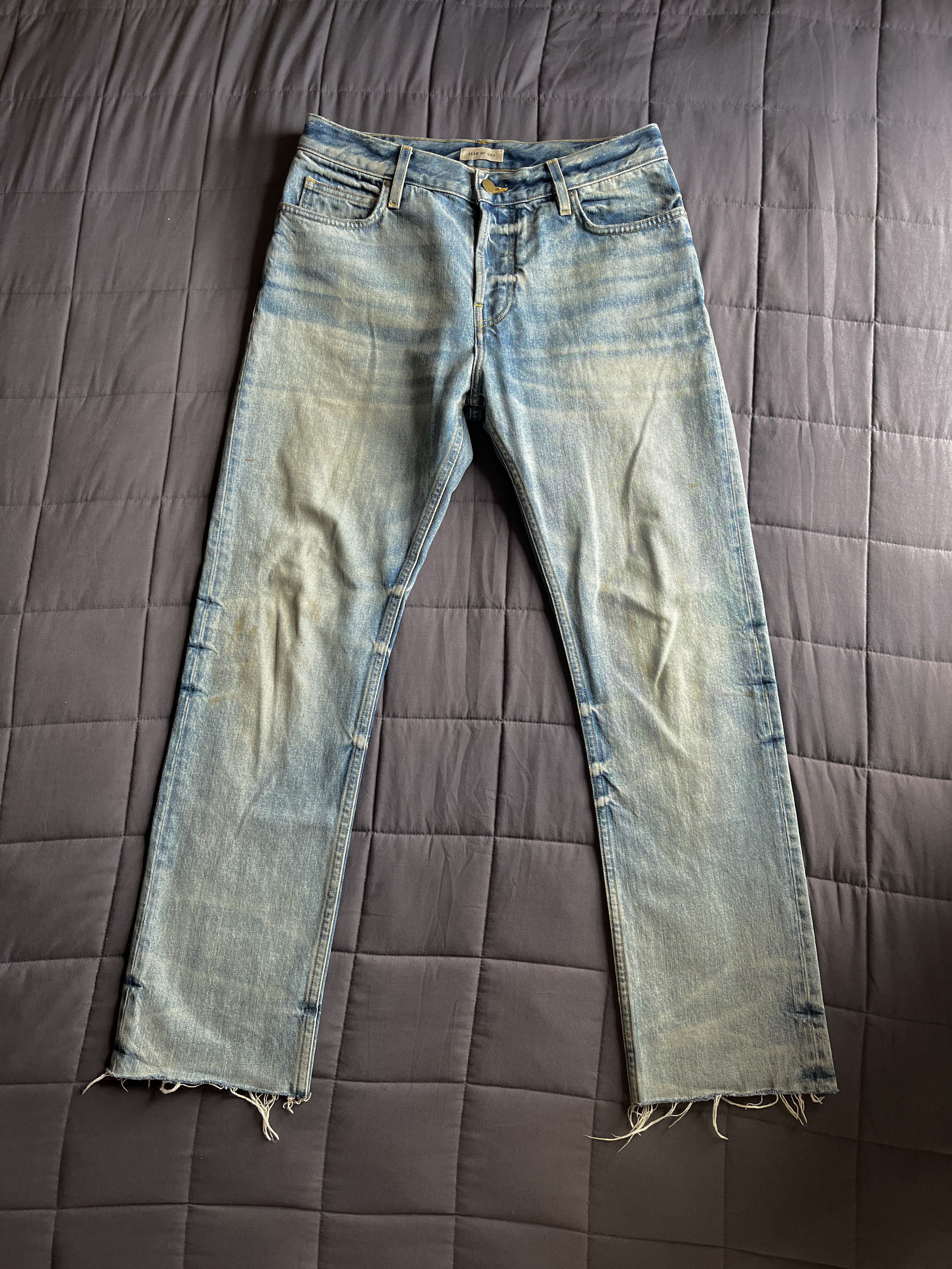 Fear of God Ripped Selvedge Denim Vintage Jean - Etsy