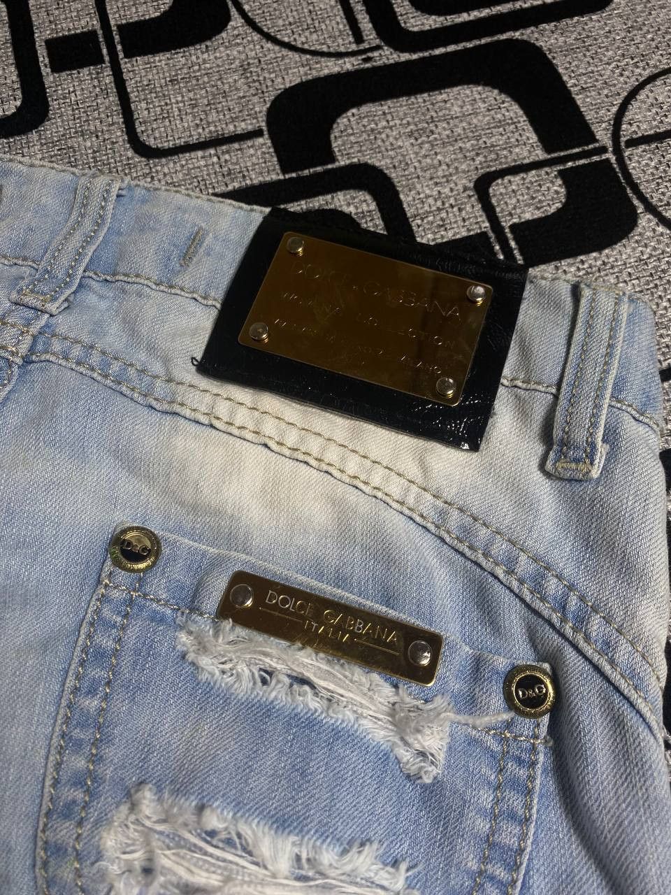 Japanese Brand Crazy Crash Dirty Baggy Faded Jean Japan Avant Garde Style Size US 28 / EU 44 - 18 Thumbnail