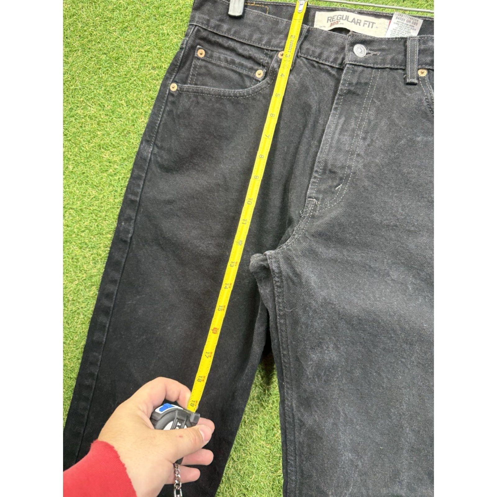 Levi's VINTAGE Levi's 505 Jeans Mens 34x34 Black Denim Regular Fit Straight USA Made Y2K Size US 34 / EU 50 - 4 Thumbnail