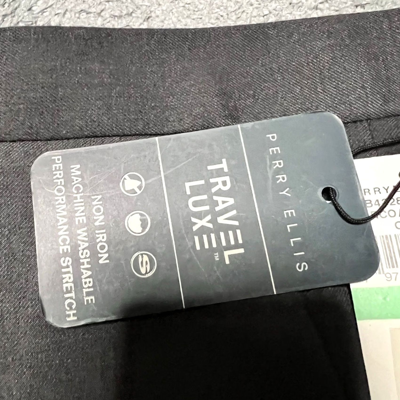 Perry Ellis Perry Ellis Dress Pants Mens 34x34 Gray Travel Luxe Slim Fit Stretch Washable Mens Dress Pants 34in Gray Size US 34 / EU 50 - 4 Thumbnail