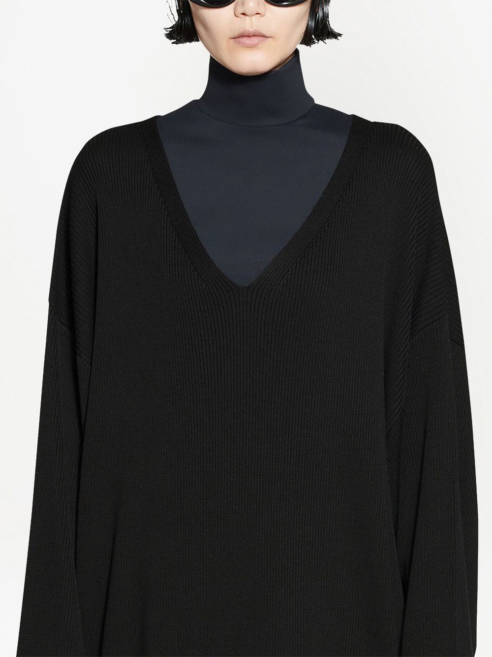 Balenciaga o1in1g1024 Vareuse Sweater in Black Size XS / US 0-2 / IT 36-38 - 5 Thumbnail