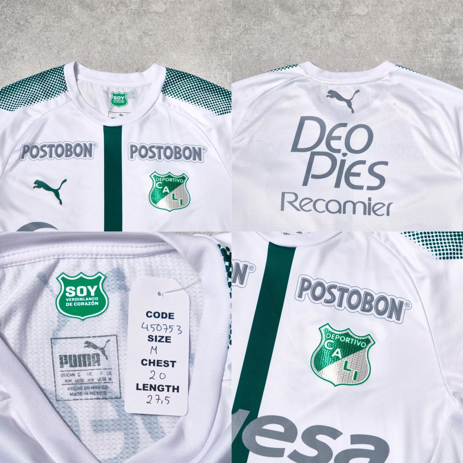 Puma 2018/19 Deportivo Cali (Colombia) Third Shirt Puma (M) Size US M / EU 48-50 / 2 - 4 Thumbnail