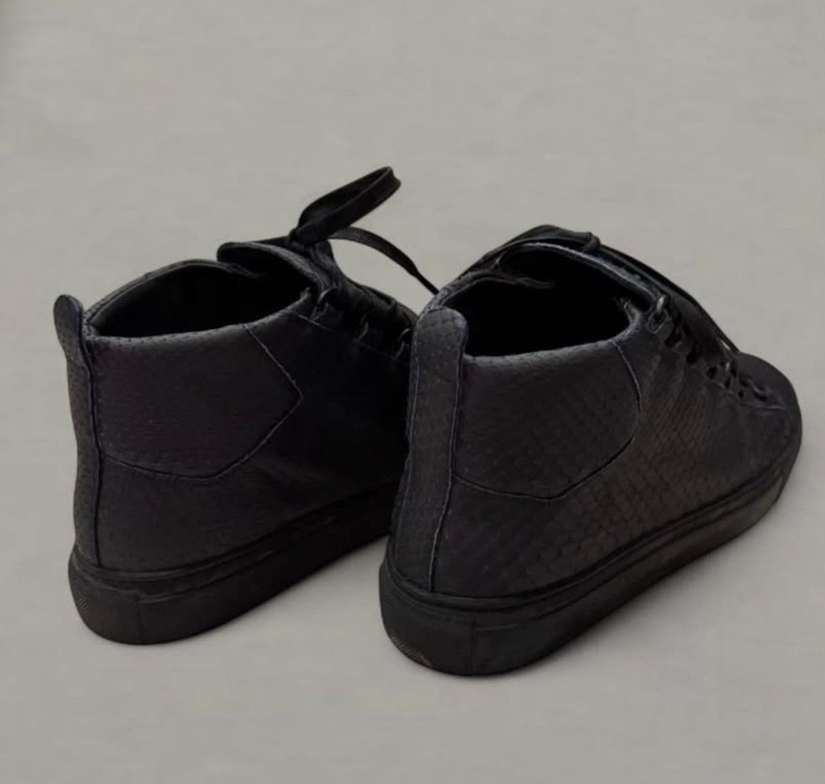 Balenciaga Balenciaga Arena Python Leather Noir Bleu Hightop Sneaker 41 Size US 8.5 / EU 41-42 - 3 Thumbnail