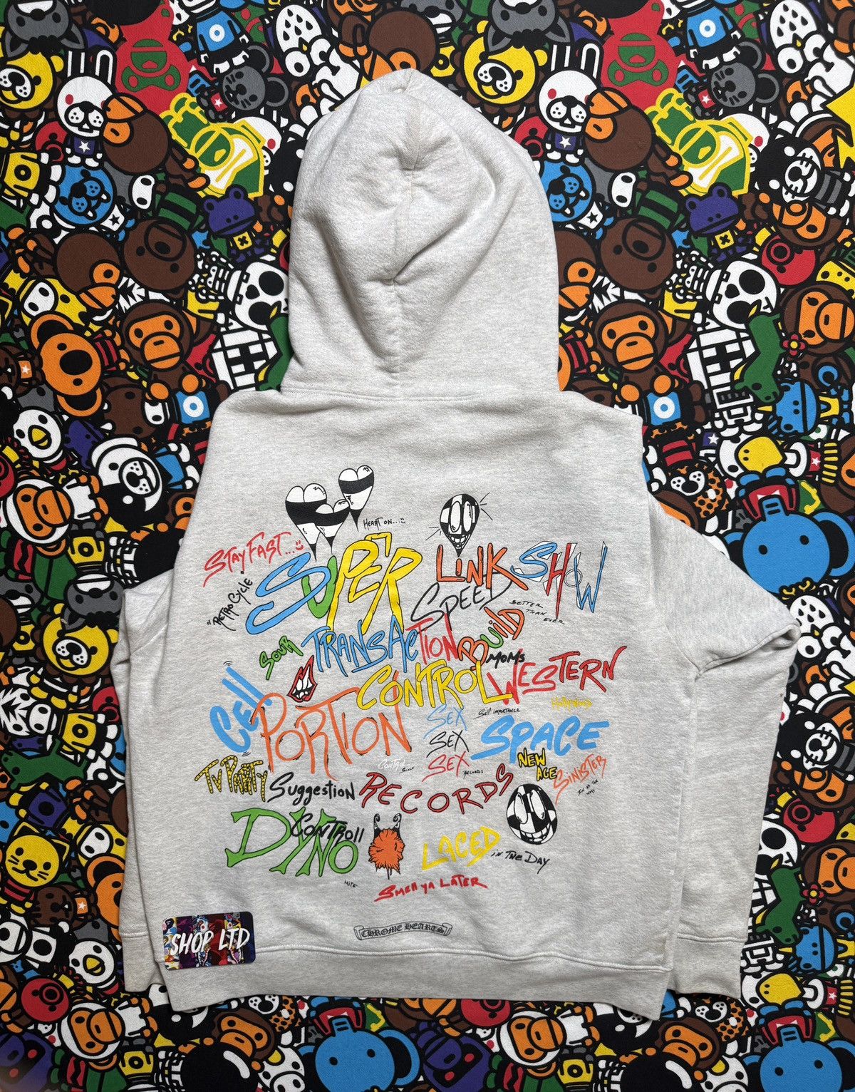Chrome Hearts Chrome Hearts Grey Matty Boy Multi Logo Pullover Hoodie Size US L / EU 52-54 / 3 - 1 Thumbnail