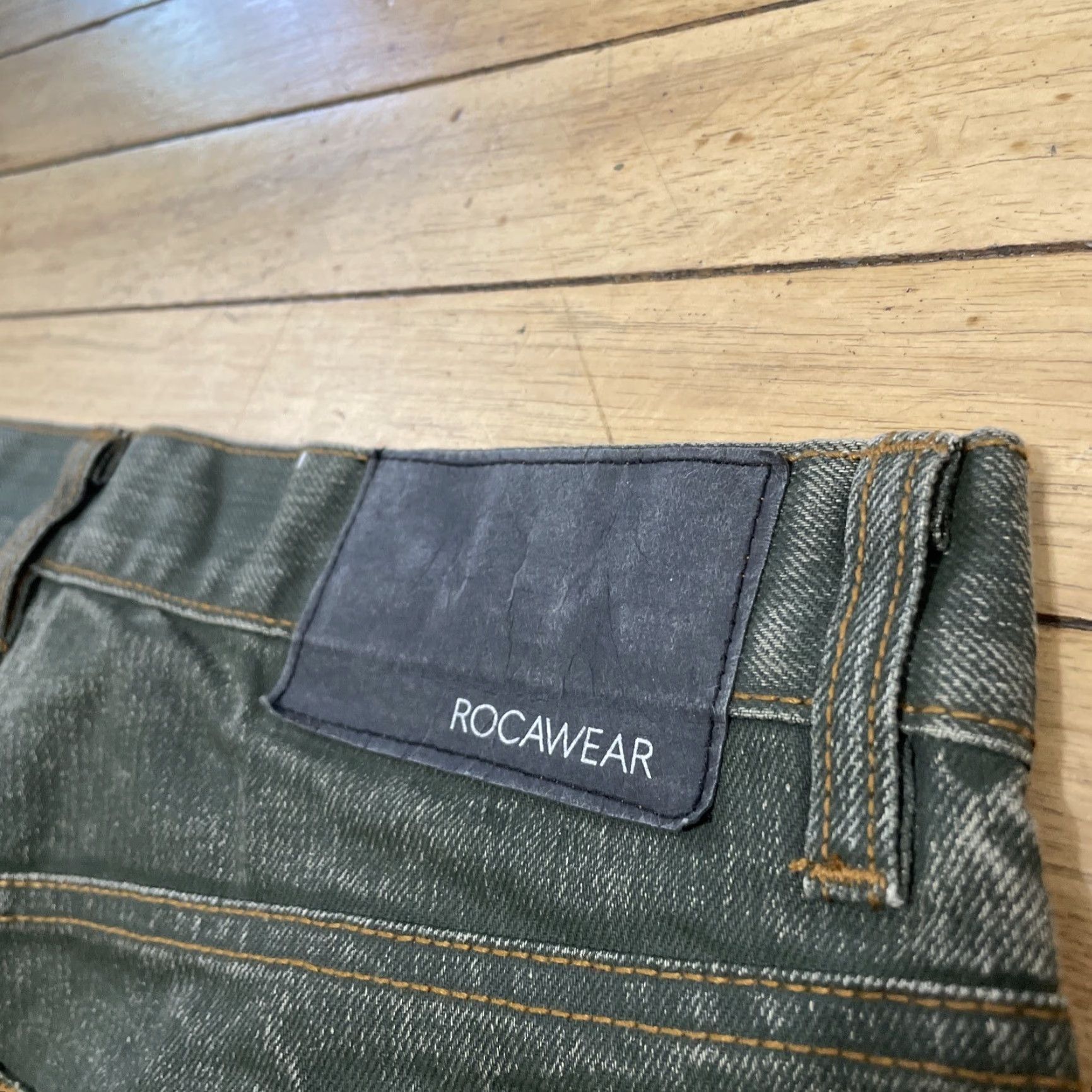 Rocawear ROCAWEAR Jeans Men 36 Gray Green Y2K Streetwear Straight Hip Hop Rock Denim Jeans 5-Pocket Size US 36 / EU 52 - 5 Thumbnail