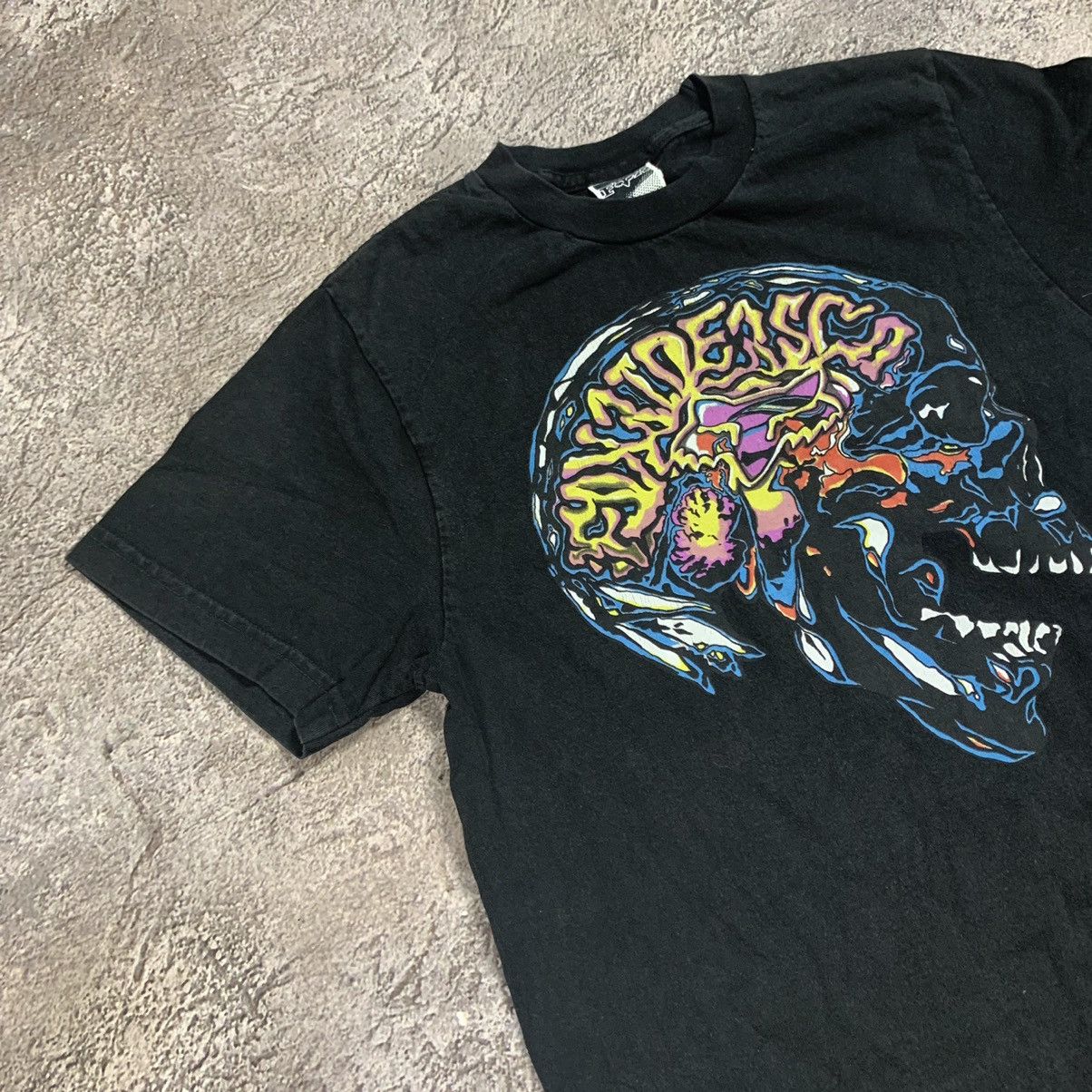 Vintage Vintage 90s Screamer Skull Graphic Tee Horror Psycho Dark S Size US S / EU 44-46 / 1 - 2 Thumbnail