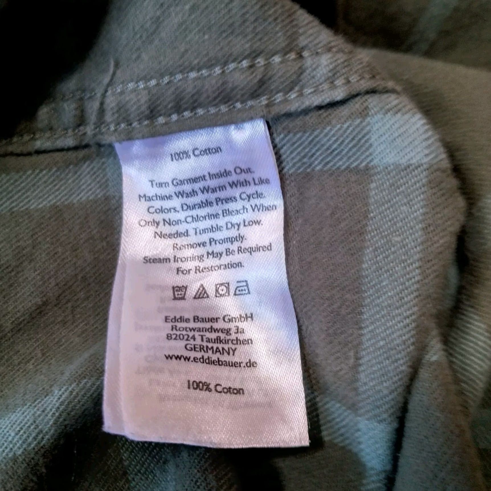 Eddie Bauer VINTAGE Eddie Bauer Flannel Shirt M Green Plaid Button-Down Cotton Workwear Men's Medium, Classic Fit, Fall/Winter, flannel shirt, workwear Size US M / EU 48-50 / 2 - 4 Thumbnail