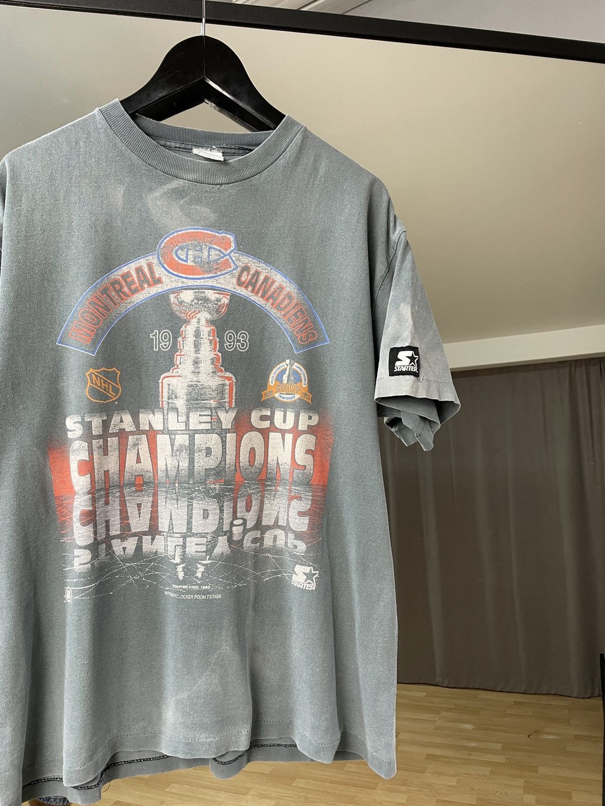 Starter Archive Starter Montreal Canadiens Faded Effect Jersey tee Size US L / EU 52-54 / 3 - 4 Thumbnail