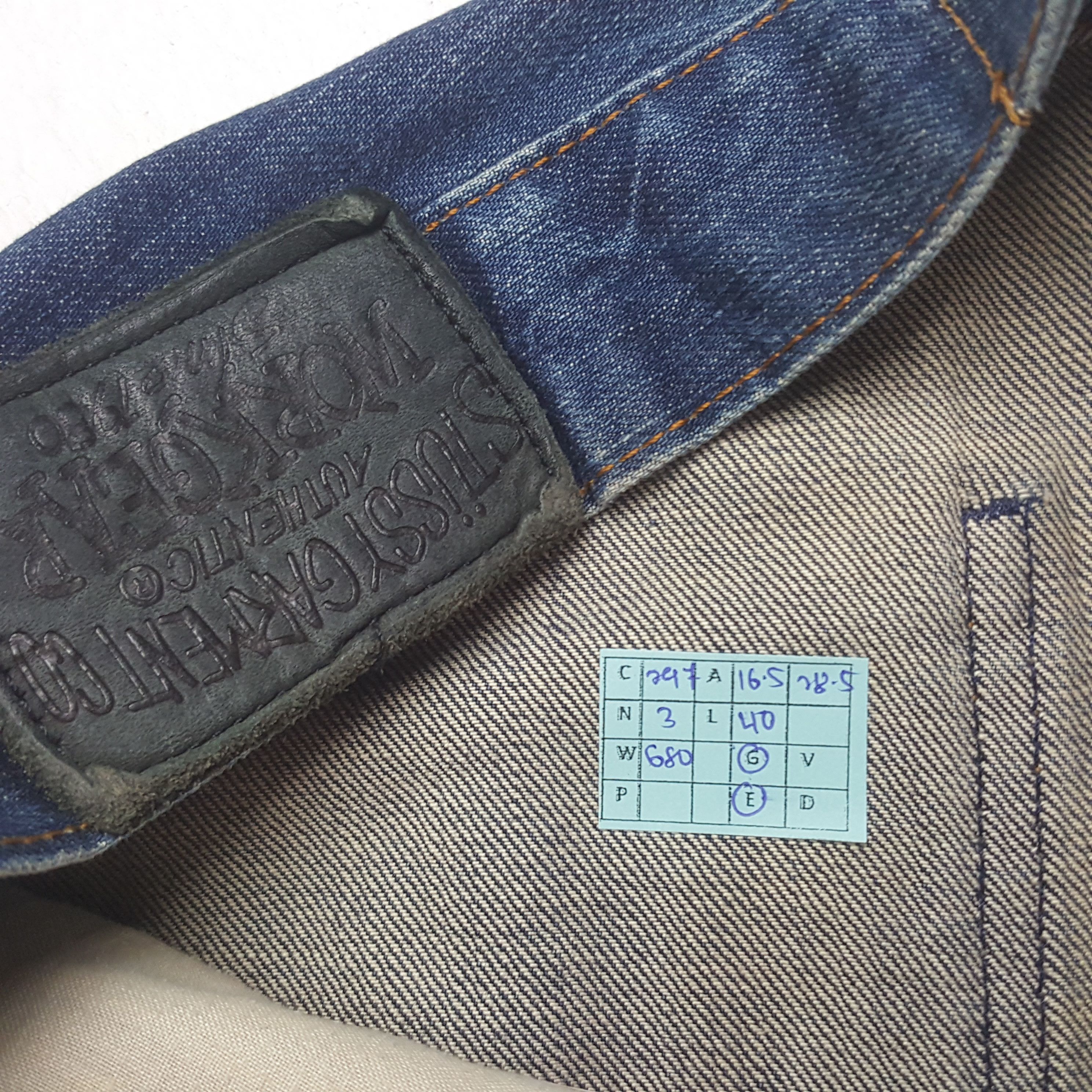 Stussy × Vintage Vintage Stussy Garment Workgear Custom Logo Denim Jeans Size US 33 - 13 Thumbnail