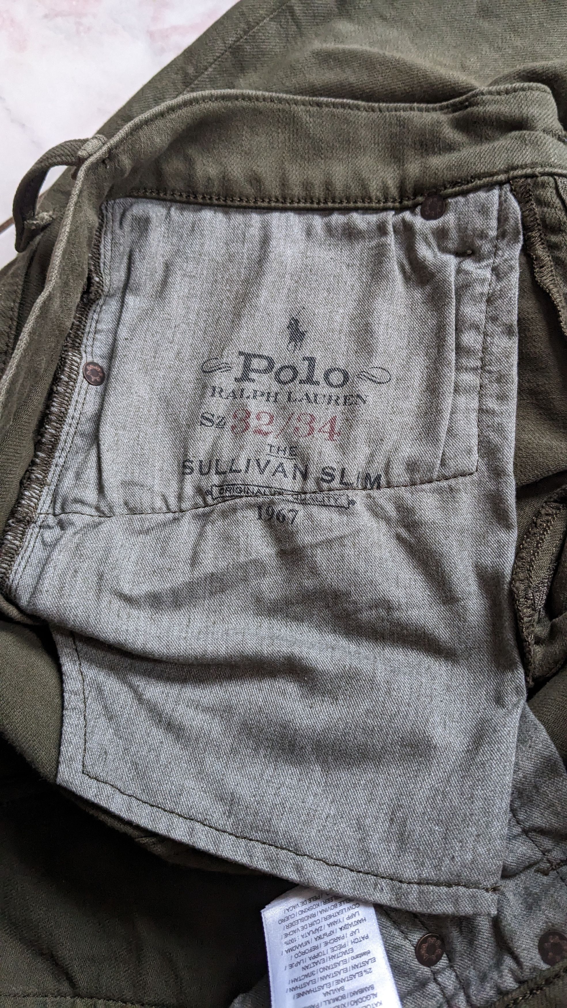 Polo Ralph Lauren Polo Ralph Lauren Men's Sullivan Stretch Jea Olive Green Size US 32 / EU 48 - 7 Thumbnail