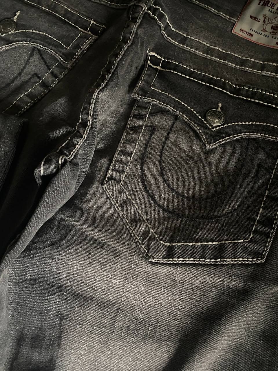 True Religion True Religion Ricky Straight Jeans Size US 32 / EU 48 - 4 Thumbnail