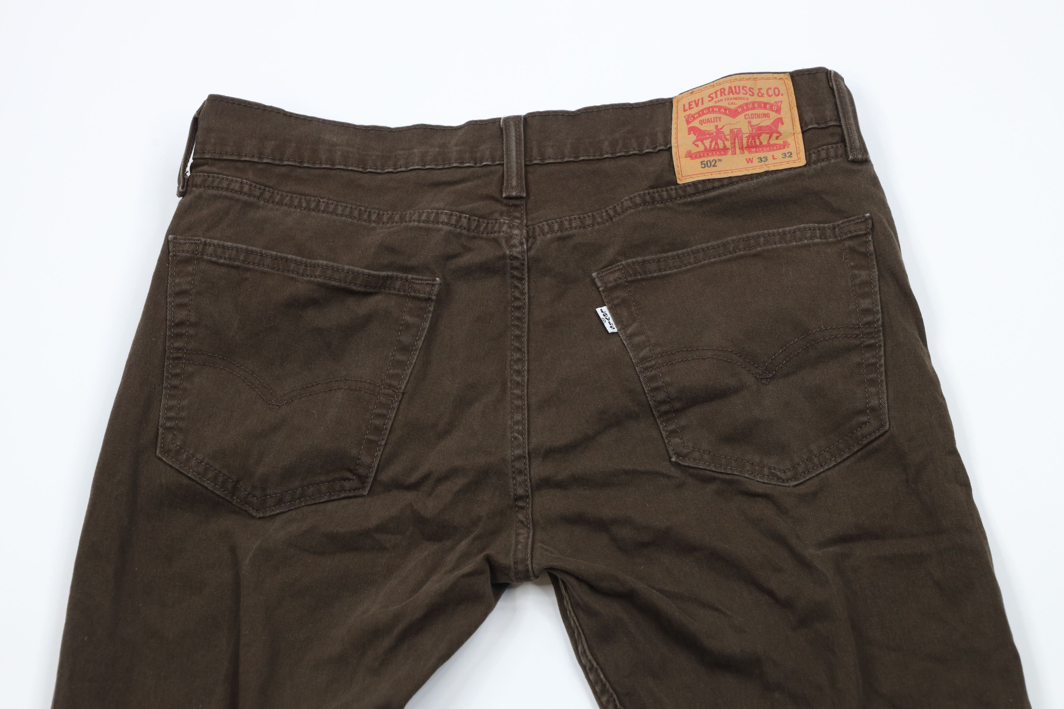 Levi's × Vintage Vintage Y2K Levis 502 Slim Fit Tapered Leg Jeans Dark Brown Size US 33 - 11 Thumbnail