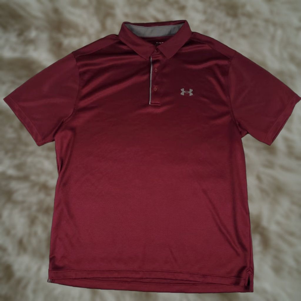 Under Armour Under Armour Polo Shirt Mens XL Red Golf Casual Short Sleeve Polo Shirt Mens XL Red Golf Casual Short Sleeve Size US XL / EU 56 / 4 - 1 Thumbnail