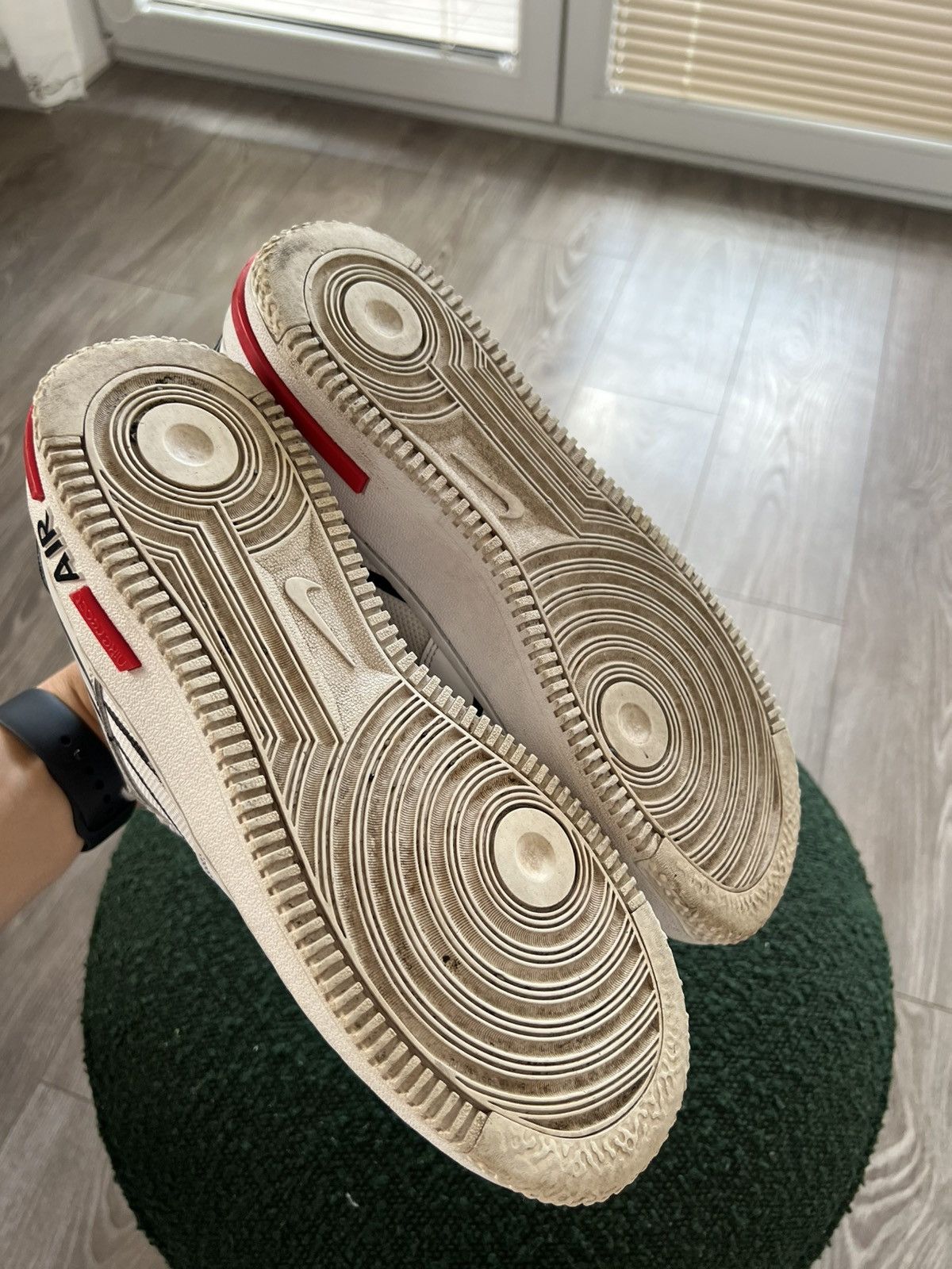 Nike ‼️Nike Air Force 1 Over Swoosh X React System Opium Sneakers Size US 8.5 / EU 41-42 - 15 Thumbnail