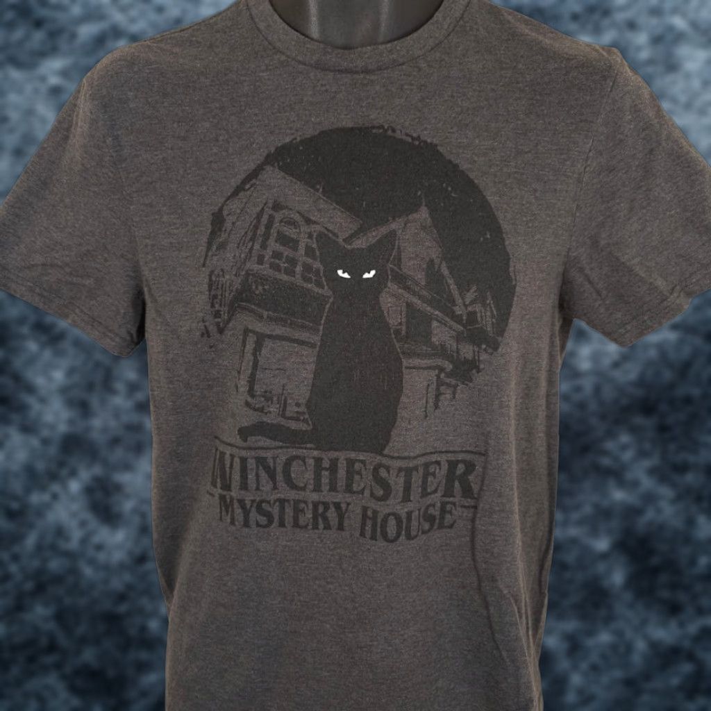 Vintage Winchester Mystery House Shirt Mens Size Small Gray Black Cat Haunted Size US S / EU 44-46 / 1 - 1 Thumbnail