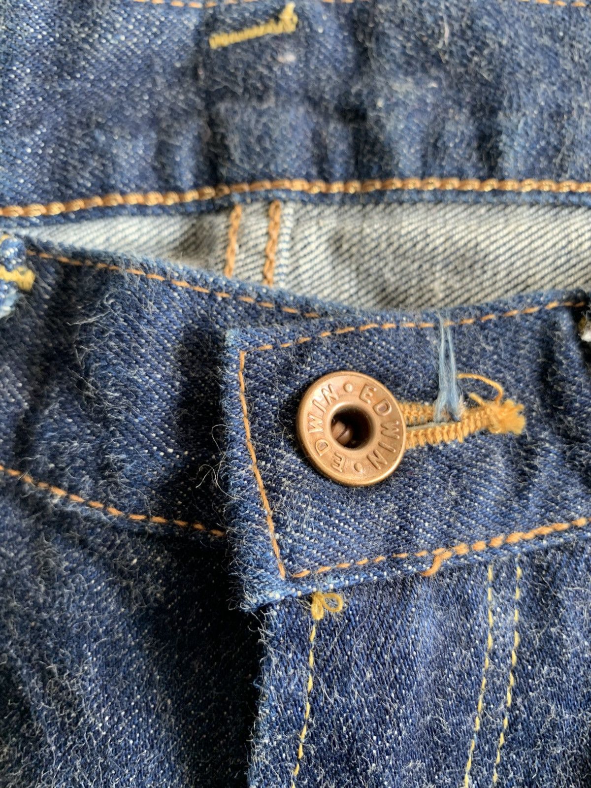 Kapital VINTAGE EDWIN 505 SELVEDGE BAGGY JAPANESE DENIM Size US 31 - 14 Thumbnail