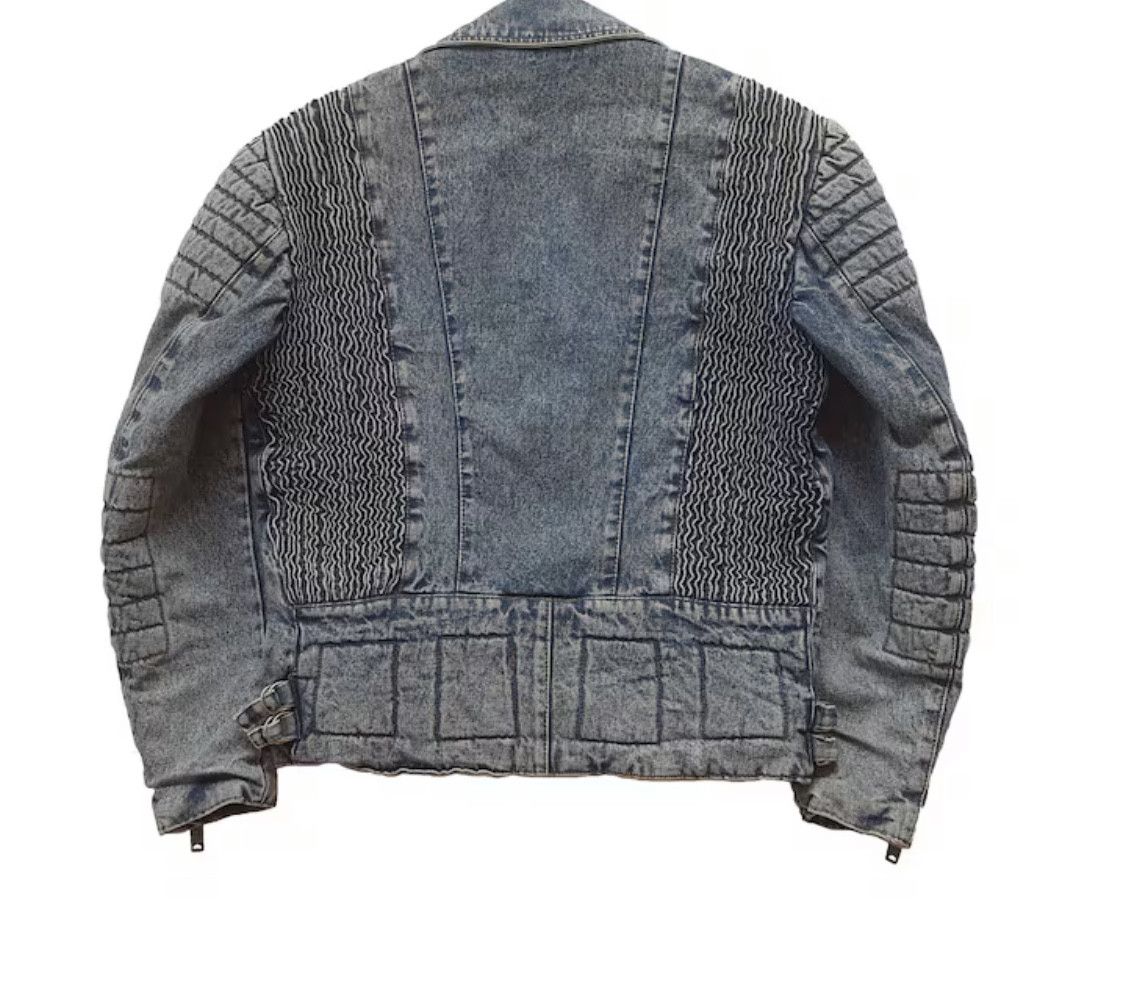 Other Rare Vintage 90s Denim Biker Jacket – Blue Style BY Premier Size US M / EU 48-50 / 2 - 2 Thumbnail