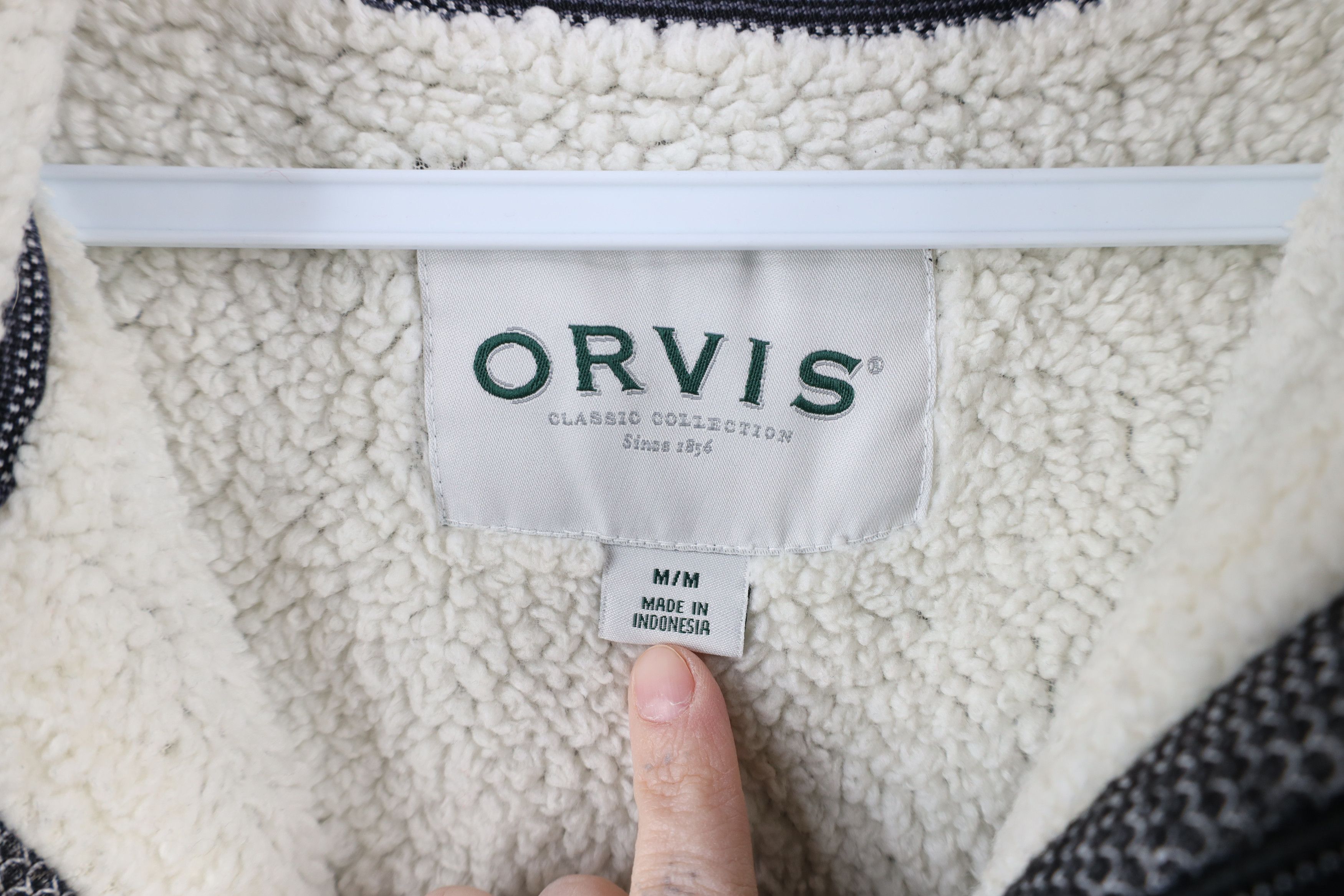 Orvis × Vintage Vintage Y2K Orvis Deep Pile Fleece Lined Half Zip Sweater Size US M / EU 48-50 / 2 - 7 Thumbnail