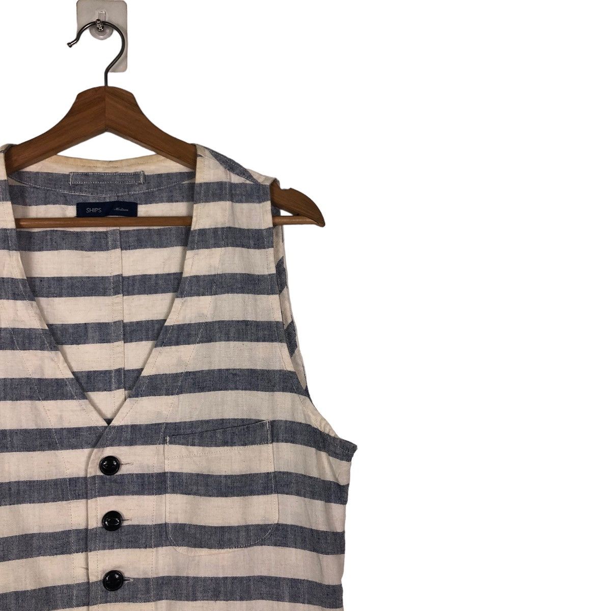 Issey Miyake 🔥Striped Design Tank Top Sleeveless Hoodie Jacket Ships Size US M / EU 48-50 / 2 - 6 Thumbnail