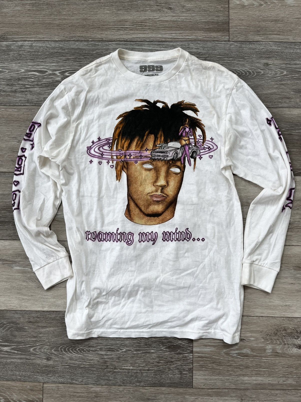 999 Club Juice WRLD Roaming My Mind Long Sleeve T-Shirt Size US M / EU 48-50 / 2 - 1 Thumbnail