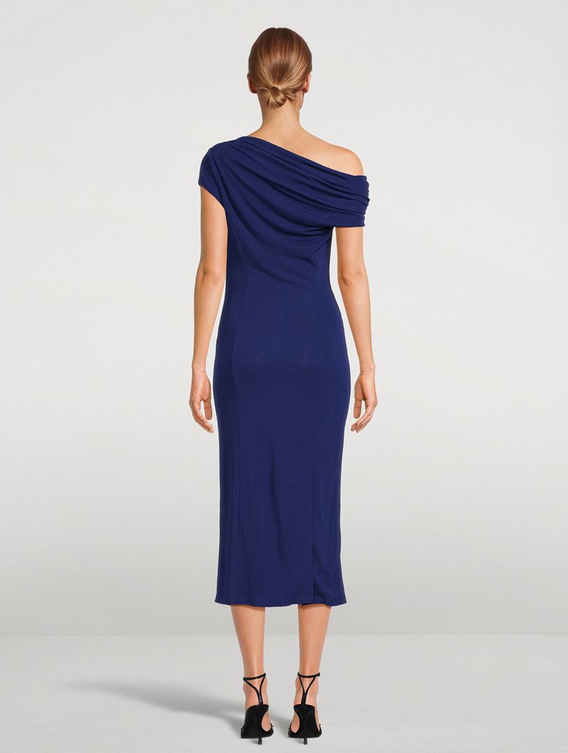 Givenchy o1y0925 Midi Dress in Blue Size M / US 6-8 / IT 42-44 - 3 Thumbnail