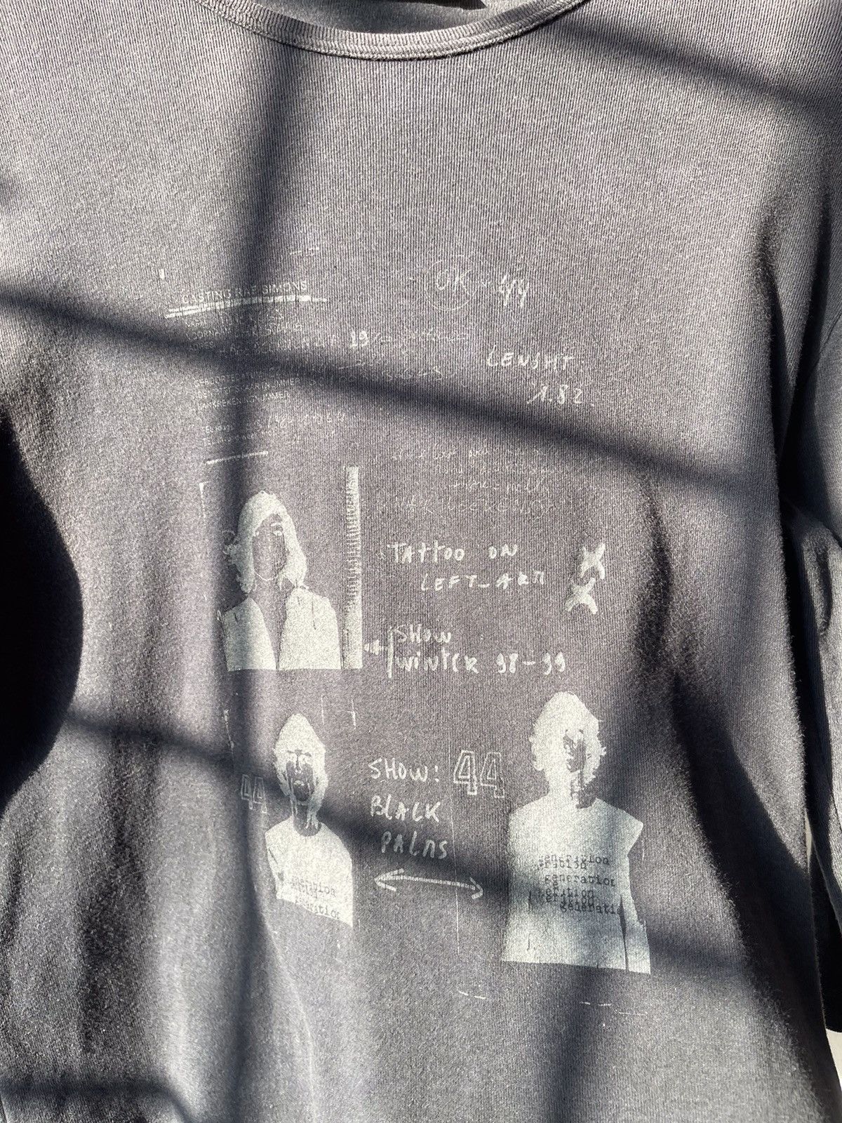 Raf Simons Rare 1998-1999 Raf Simons Casting Print Raglan Tee Size US S / EU 44-46 / 1 - 7 Thumbnail