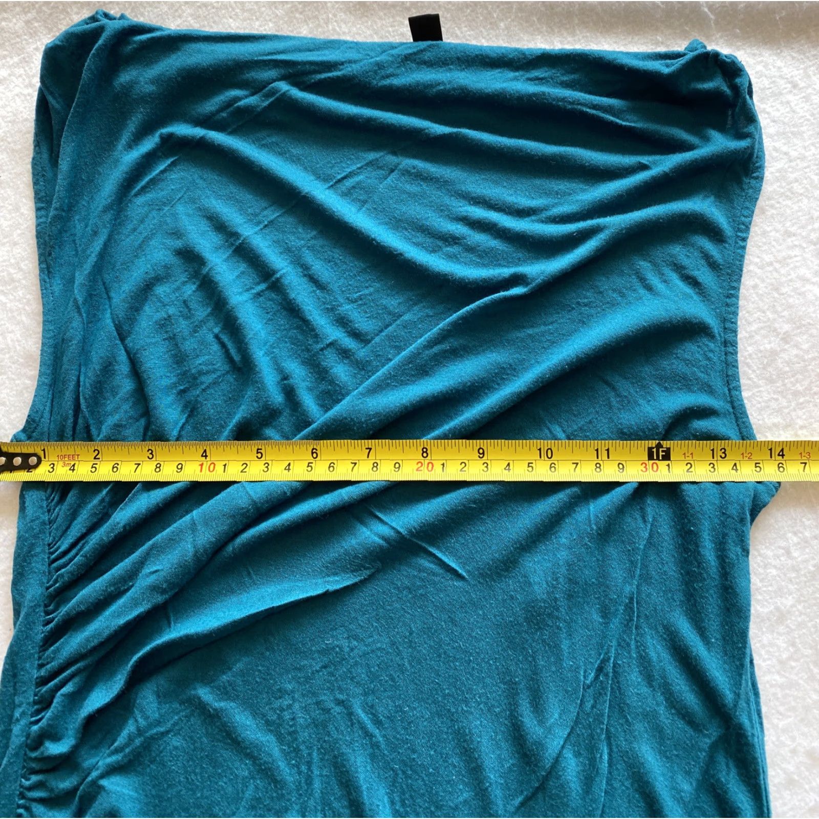 Ann Taylor Ann Taylor Tank Shirt Women’s M Size Green / 18-8 Regular Tank Top Blue Canvas Ruffle Formal Sleeveless Round Neck Basic All Seasons Women’s M Size Size M / US 6-8 / IT 42-44 - 6 Thumbnail