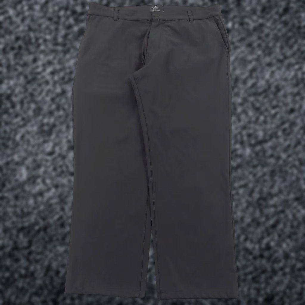 Vintage Seagale Pants Mens XXL Grey Performance Chinos Stretch Trouser 36x27 Straight 5-Pocket Logo Zipper Flat Front Regular Branded Clothing? Size US 39 - 1 Thumbnail