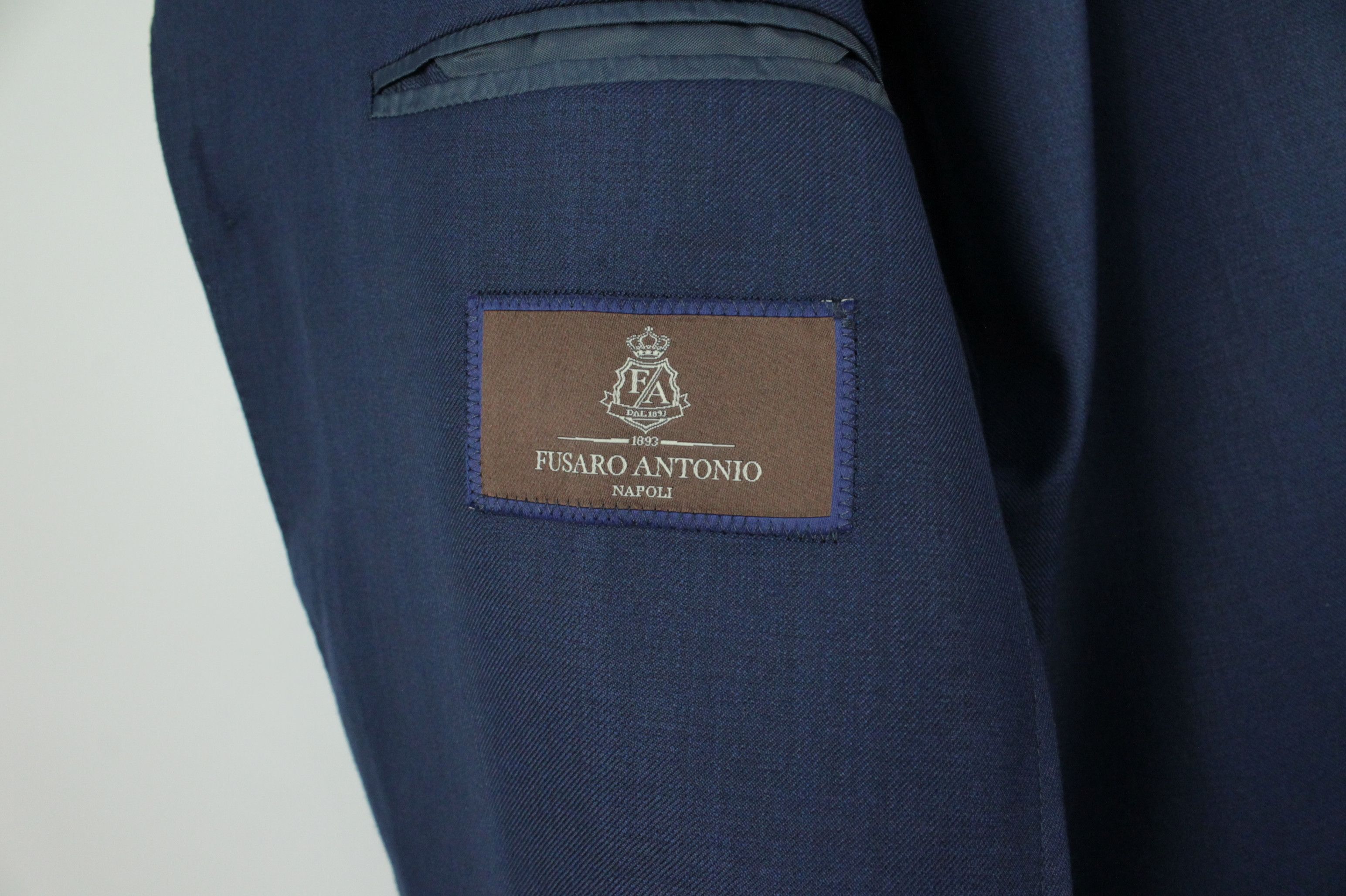 Designer Fusaro Antonio Napoli Wool Silk Sport Coat Blazer Jacket Size US XL / EU 56 / 4 - 9 Thumbnail