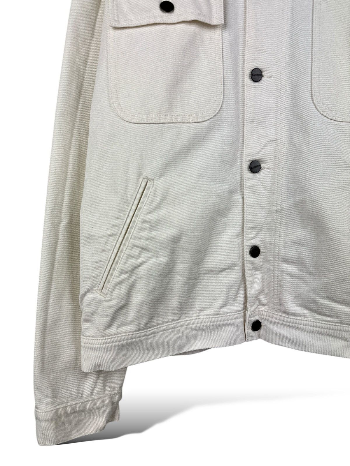 Carhartt Wip Carhartt WIP Saledo White Chore Jacket Canvas Button Front Size US XL / EU 56 / 4 - 7 Thumbnail