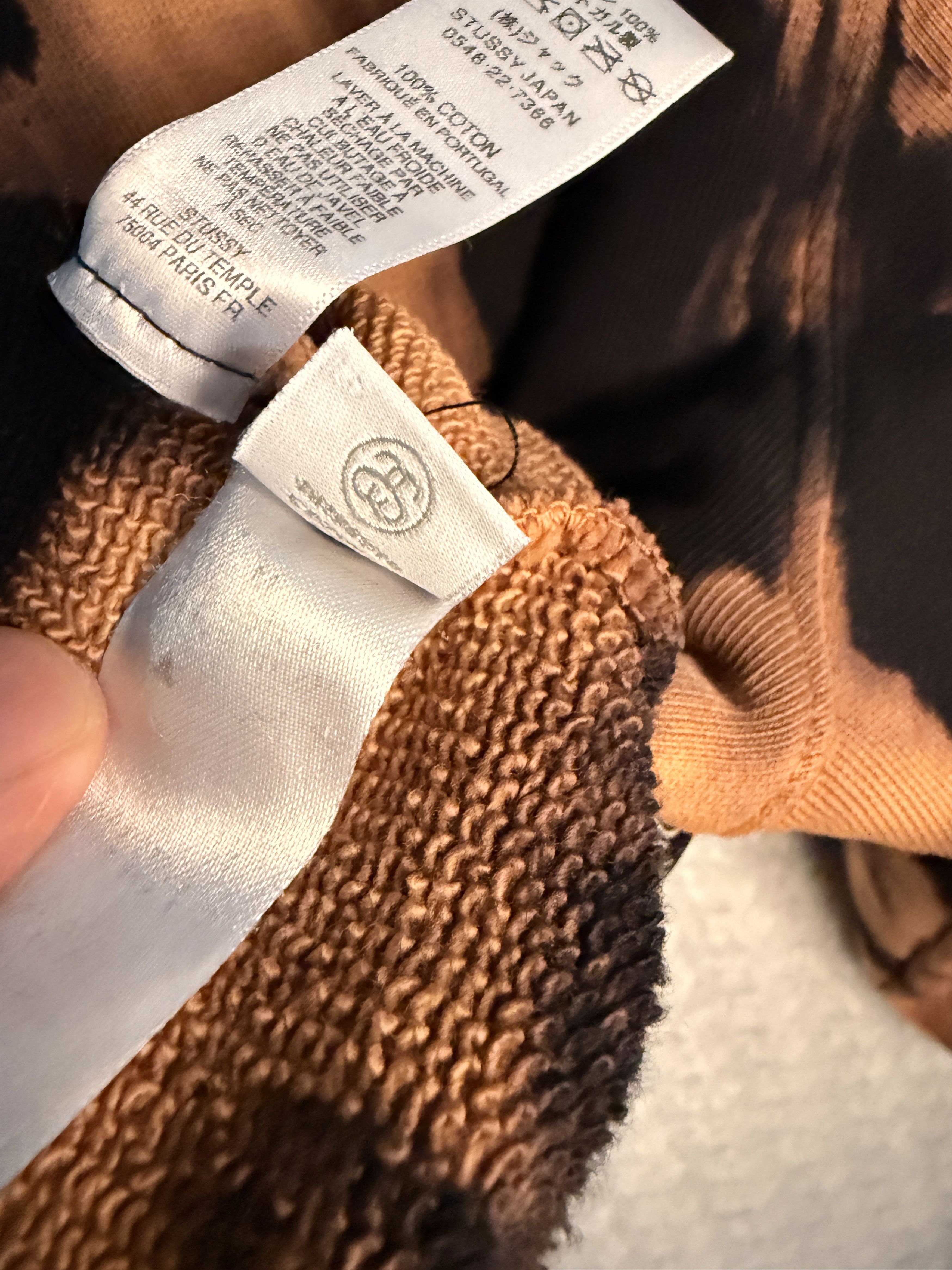 Dries Van Noten × Stussy Tie Dye Hoodie Camel Size US M / EU 48-50 / 2 - 4 Thumbnail