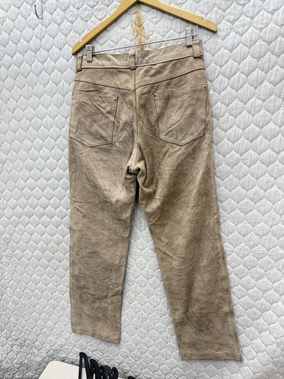 Schott 🔥🔥🔥STEALS VTG SCHOTT BROSS LEATHER PANTS Size US 31 - 7 Thumbnail