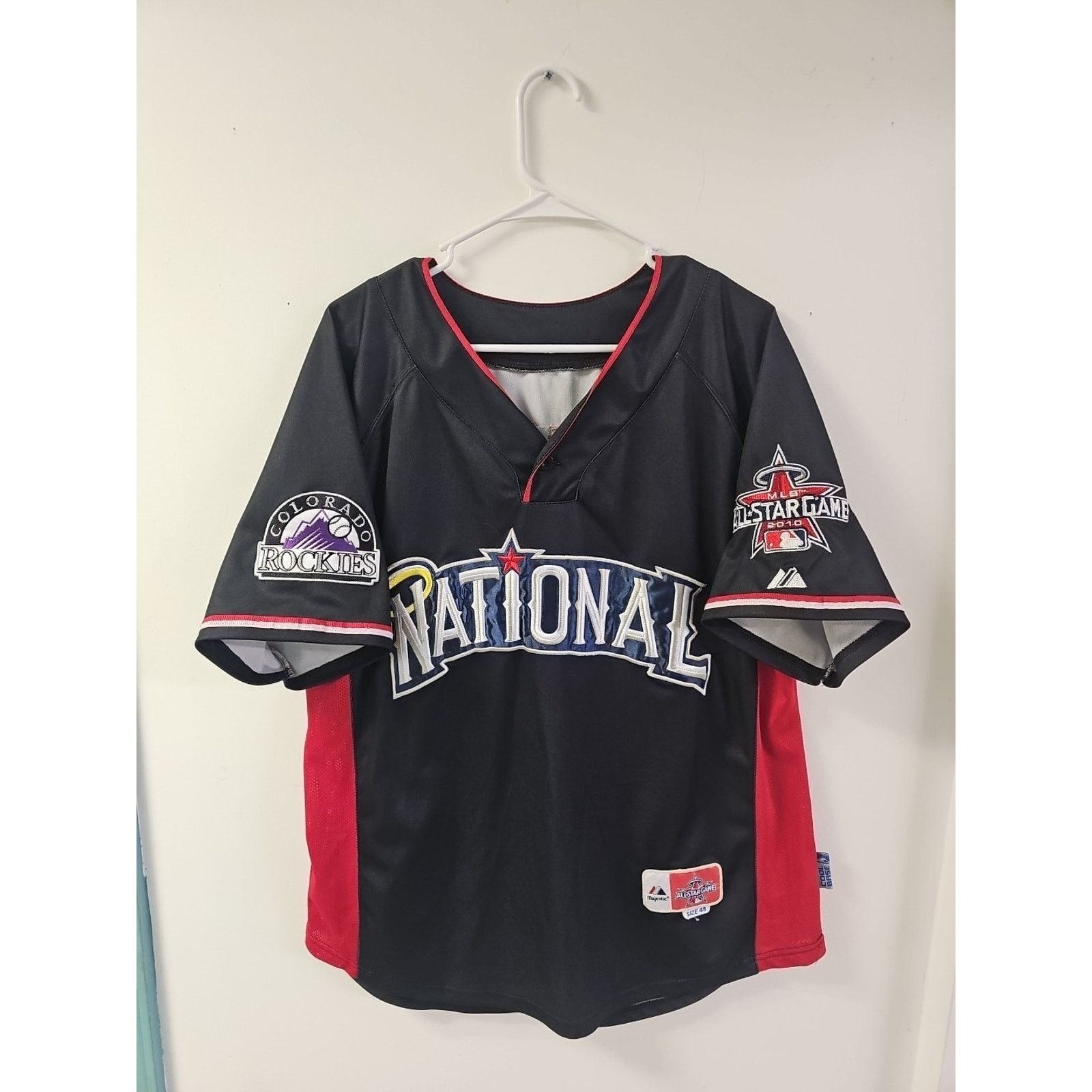 Majestic Ubaldo Jimenez #38 Rockies 2010 MLB All Star Game Jersey Size US XL / EU 56 / 4 - 1 Thumbnail
