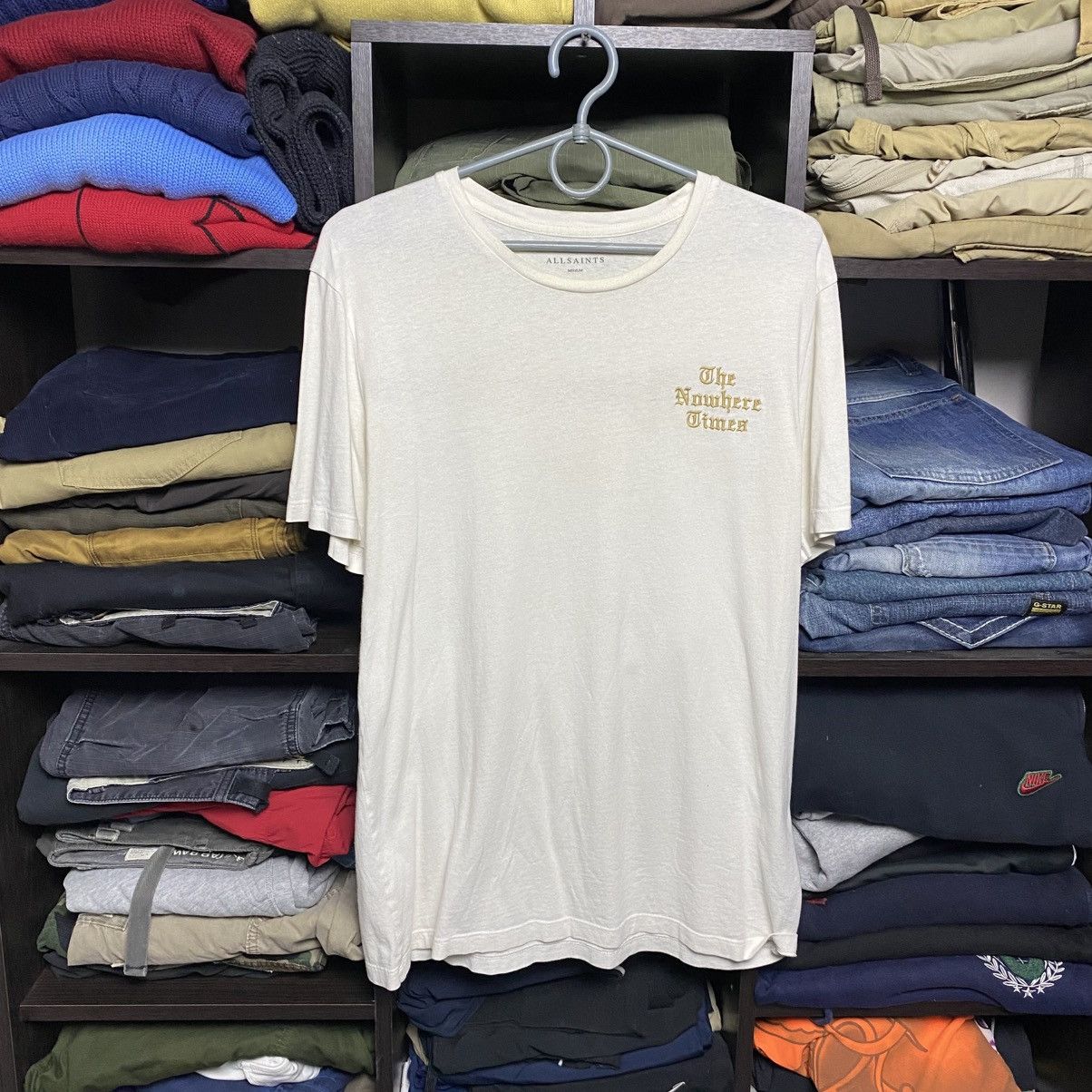 Allsaints Designer Allsaints big logo y2k opium streetwear tee size M Size US M / EU 48-50 / 2 - 1 Thumbnail