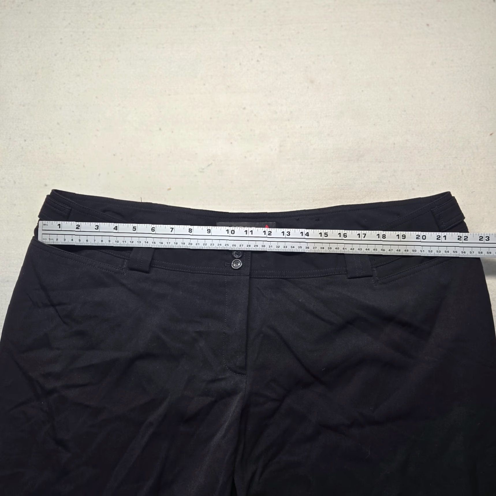 Vintage Lane Bryant Pants Women Plus 6 Black Formal Career Wide-Leg Adjustable Waist Boho 90s (if applicable) Mens Womens Size 28" / US 6 / IT 42 - 4 Thumbnail