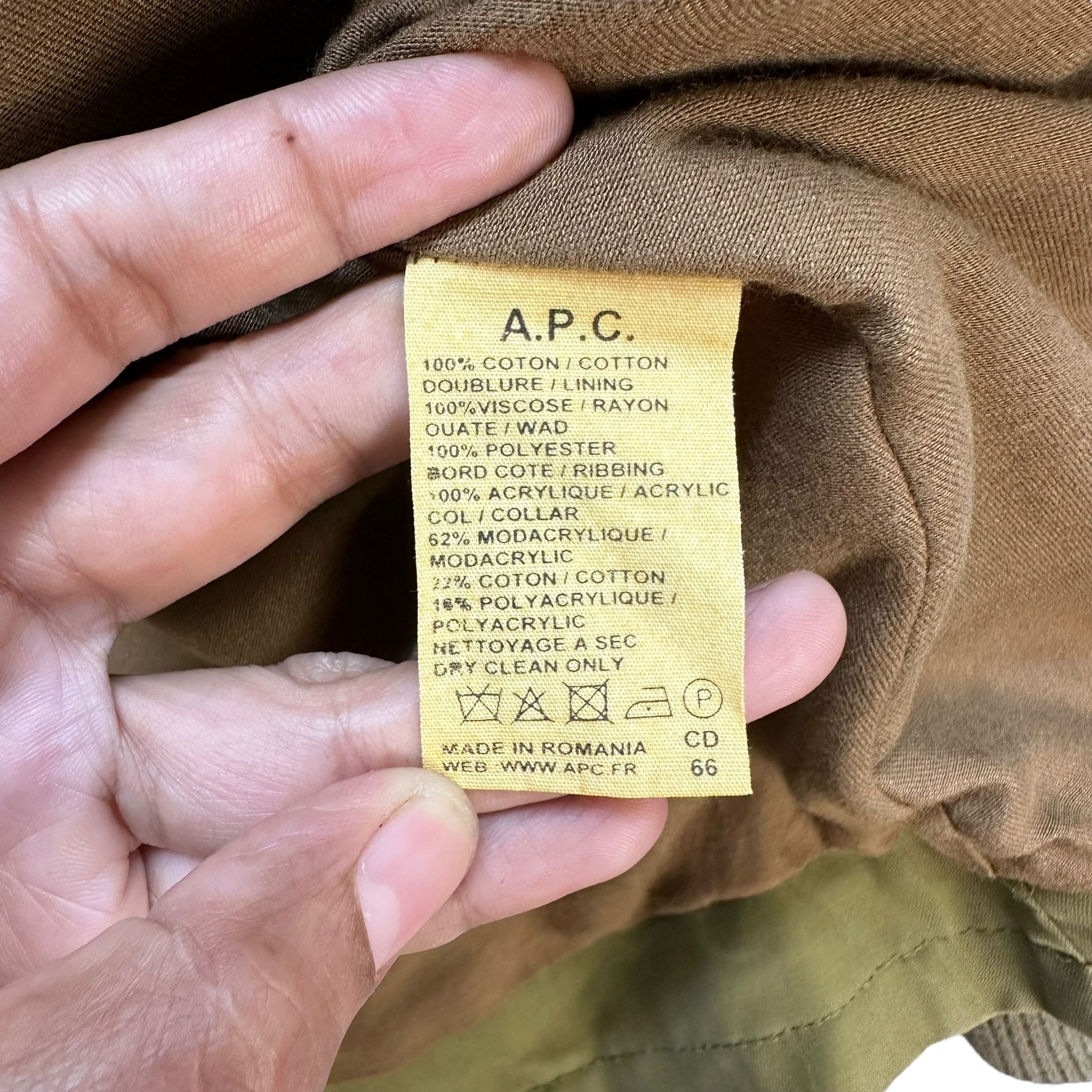 A.P.C. A.P.C. Rue Madame Paris Faux Fur Collar Jacket #A72-1749 Size US XS / EU 42 / 0 - 9 Thumbnail