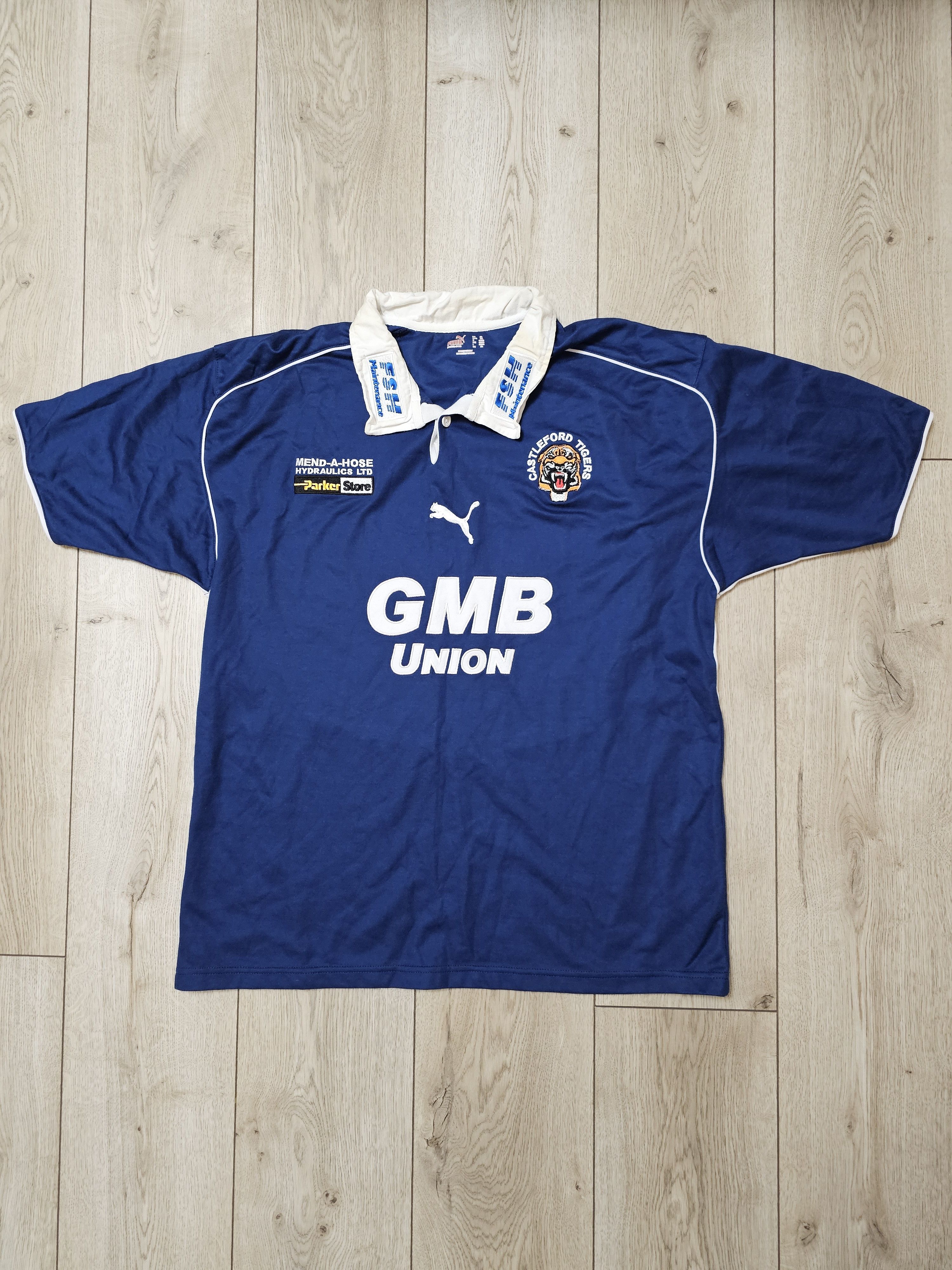 Puma × Vintage CASTLEFORD TIGERS VINTAGE JERSEY ENGLAND RUGBY UNION JERSEY Size US XL / EU 56 / 4 - 1 Thumbnail