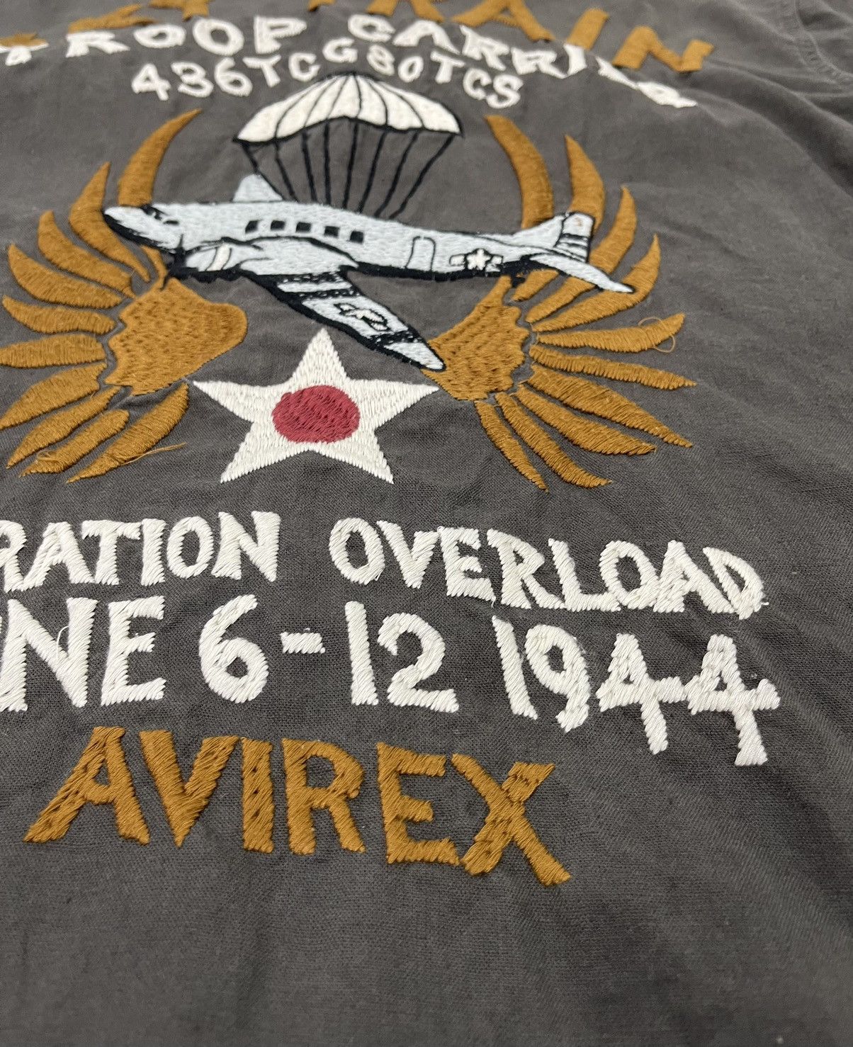 Avirex Embroydery Linen Shirt Avirex WWII Japan Faded 5🟩9 Size US L / EU 52-54 / 3 - 4 Thumbnail