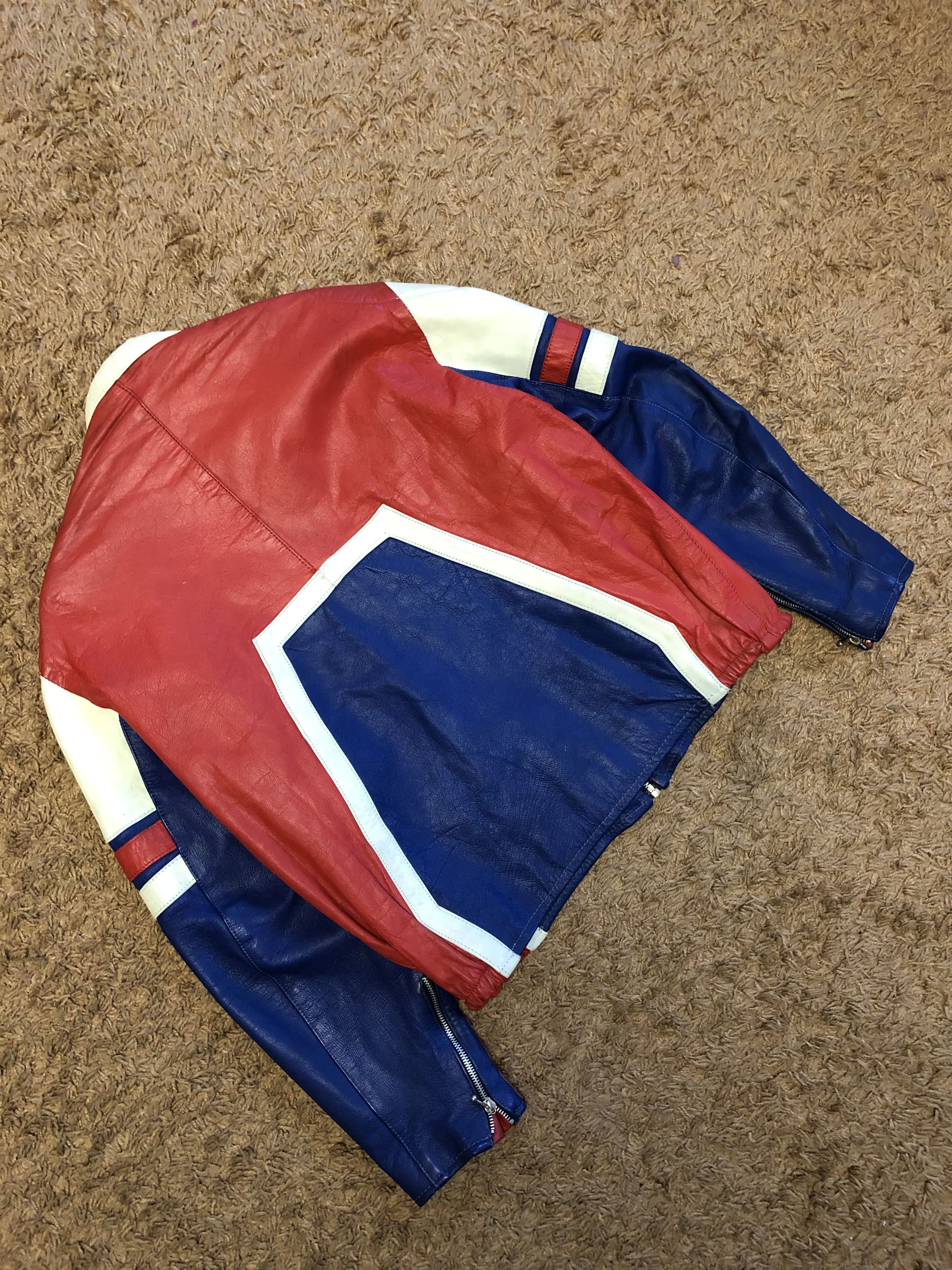 Leather × Vintage Vintage Racing Jacket Leather Size US M / EU 48-50 / 2 - 4 Thumbnail