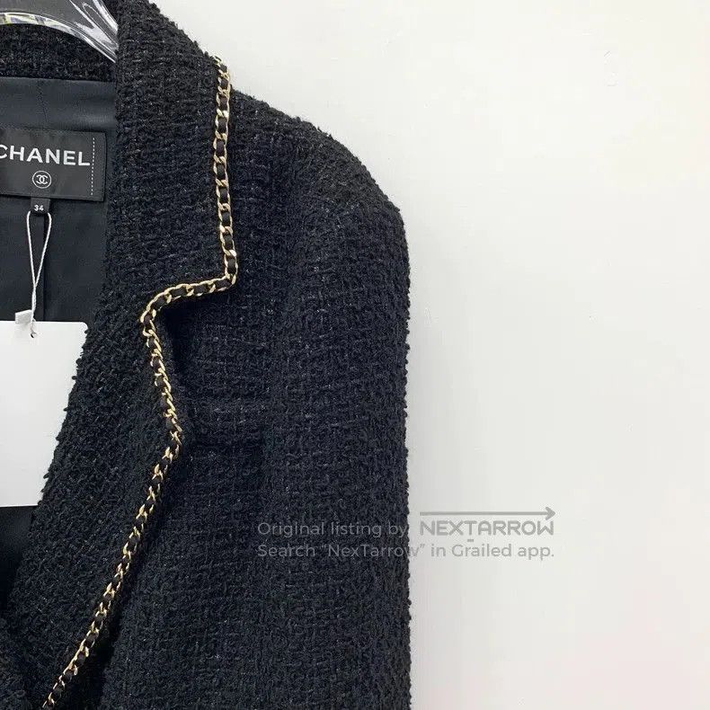 Chanel Chanel 23B Wool Tweed Double-Breasted Coat. Size US XXS / EU 40 - 3 Thumbnail