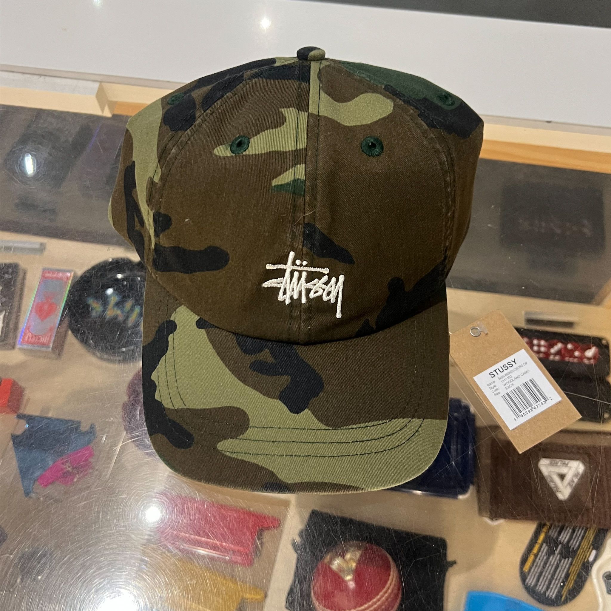 Stussy Stüssy Basic Cap Woodland Camo Size ONE SIZE - 3 Thumbnail